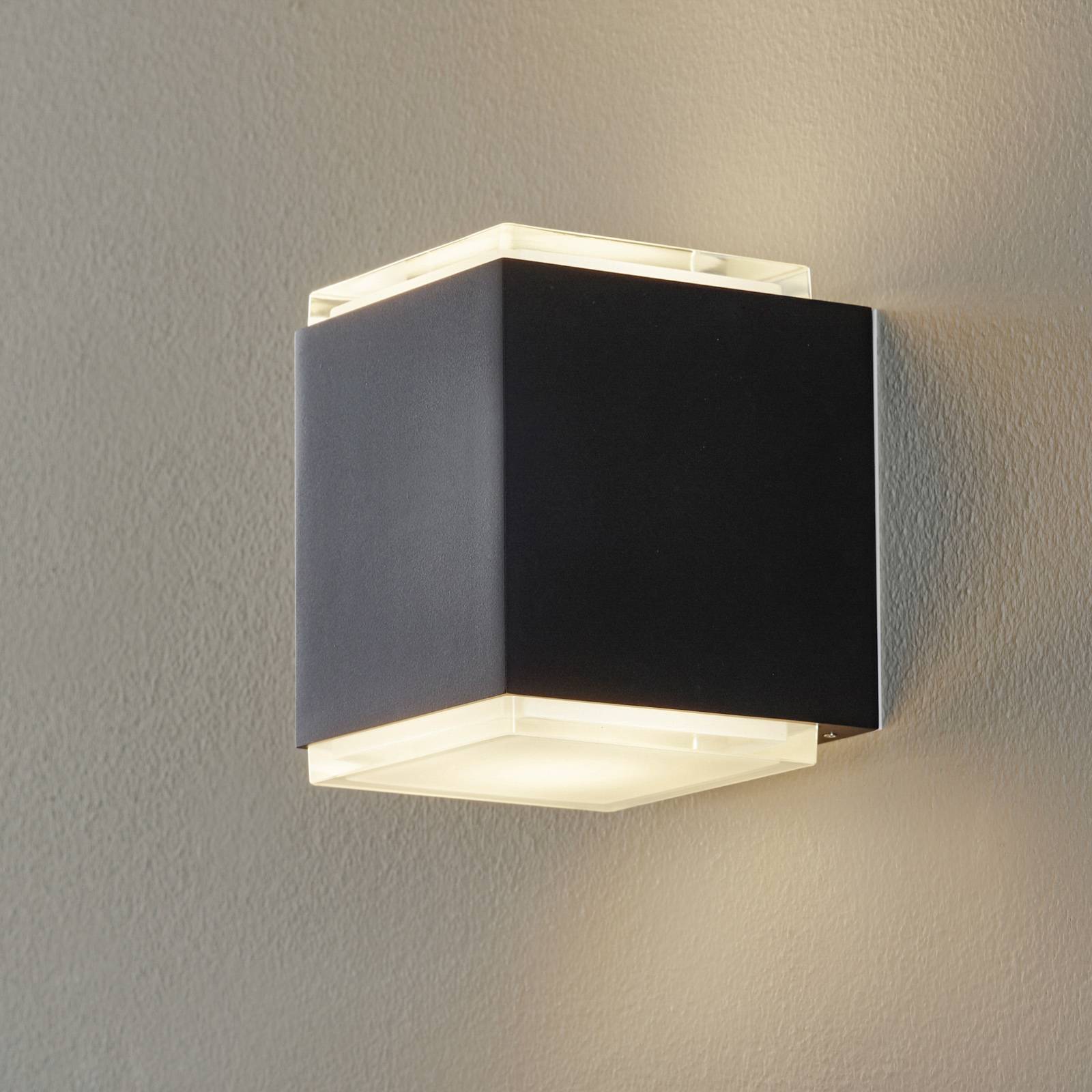 BEGA 50064 LED-seinälamppu 3000K 12cm musta