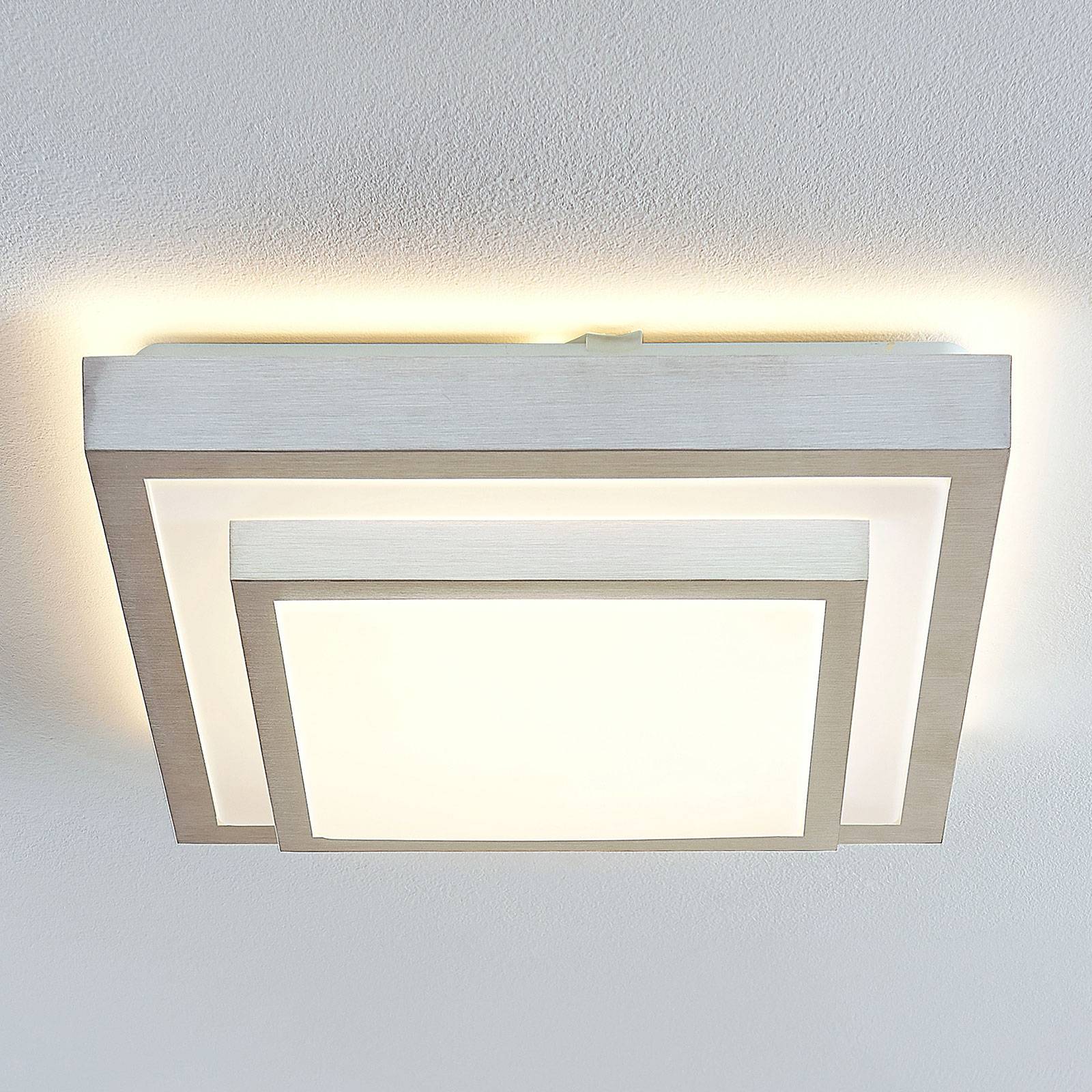 Lindby Mirco LED -kattovalaisin kulmikas, 37,5 cm