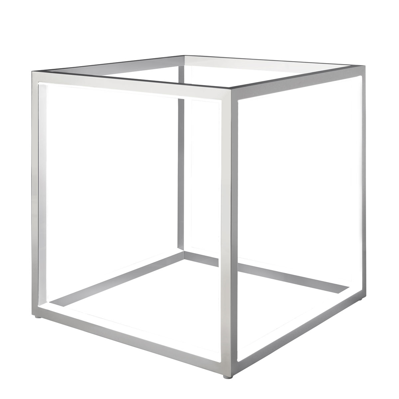 Delux - LED-pöytälamppu kuutiomuodossa alu 30cm