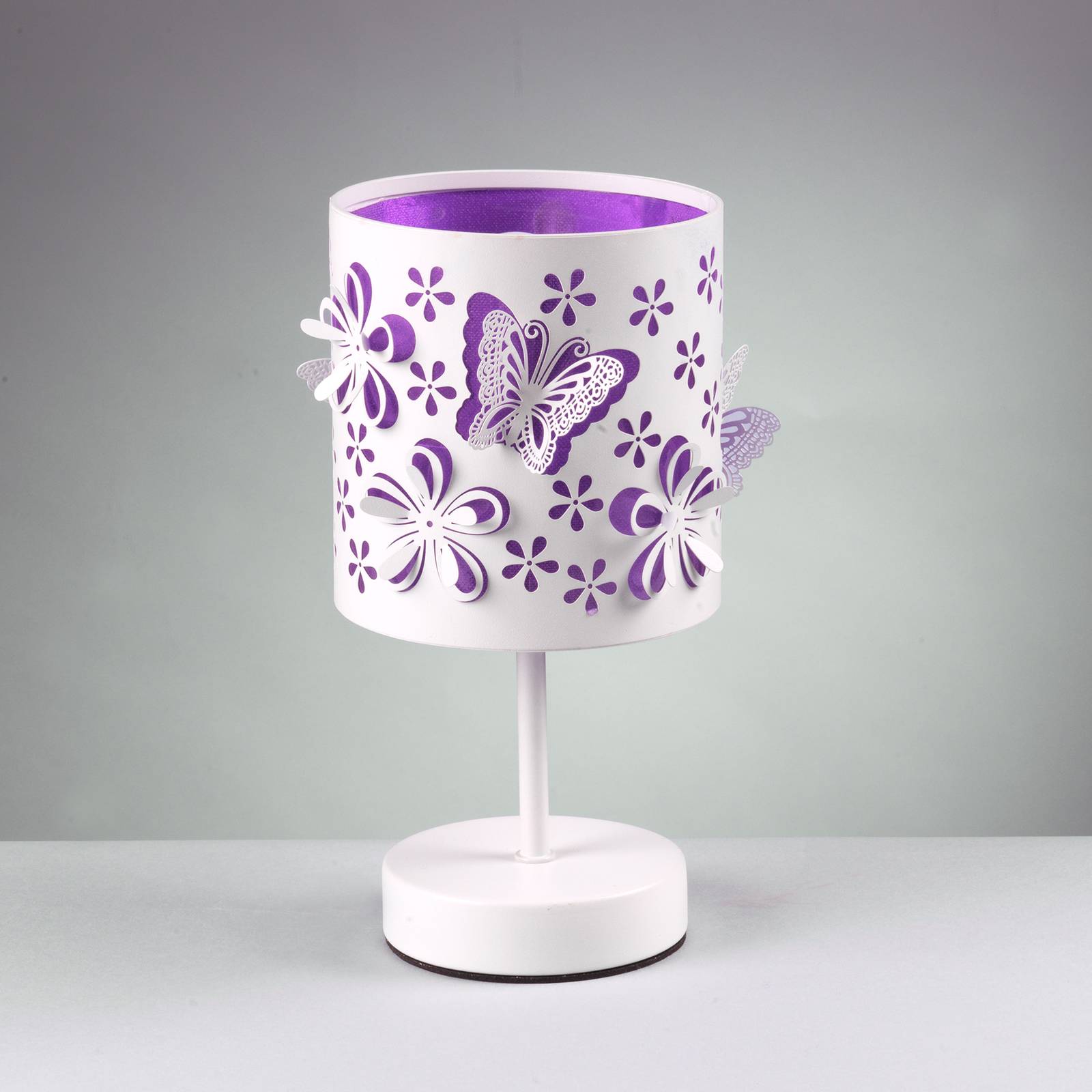 Pöytävalaisin Titilla valkoinen, violetti
