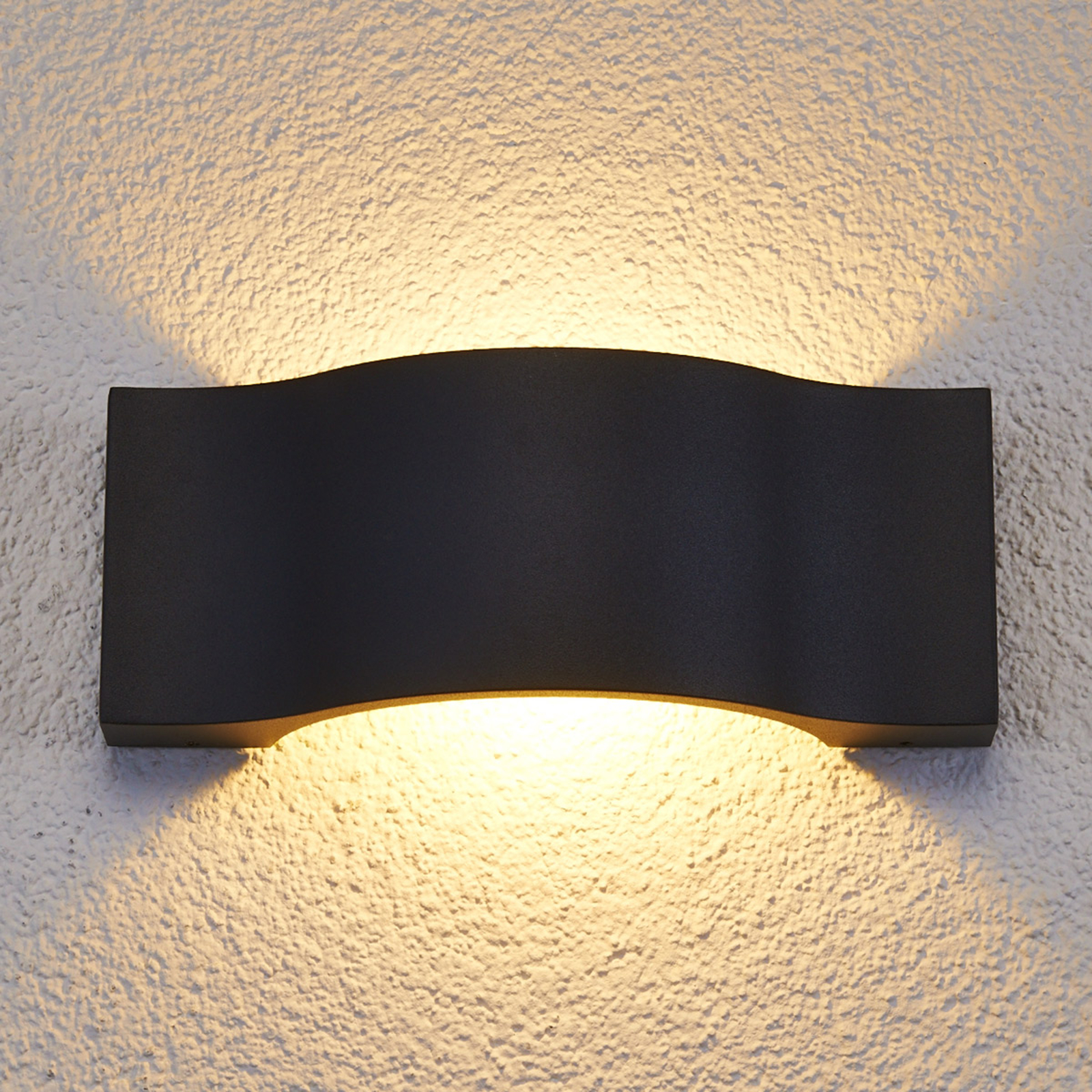 Elegantti LED-ulkoseinävalaisin Jace grafiitti