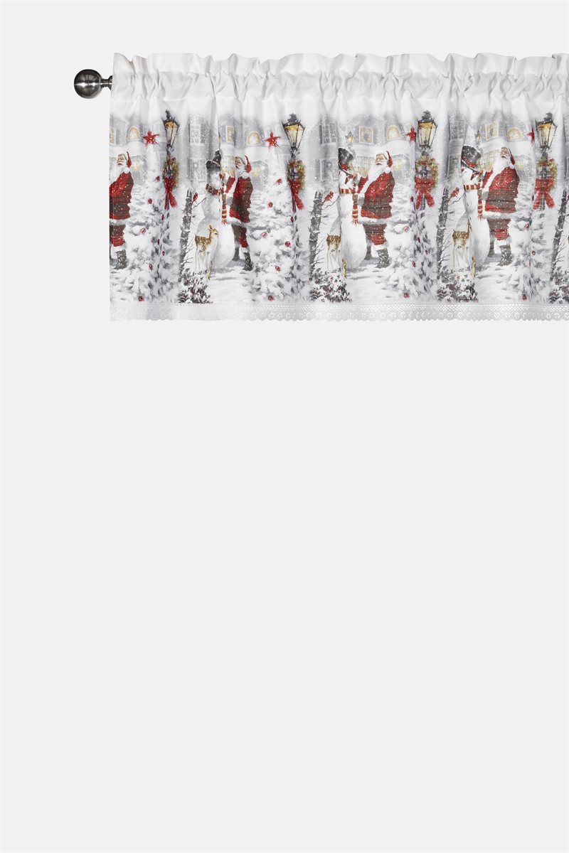 Julkväll verhokappa joulupukki/lumiukko