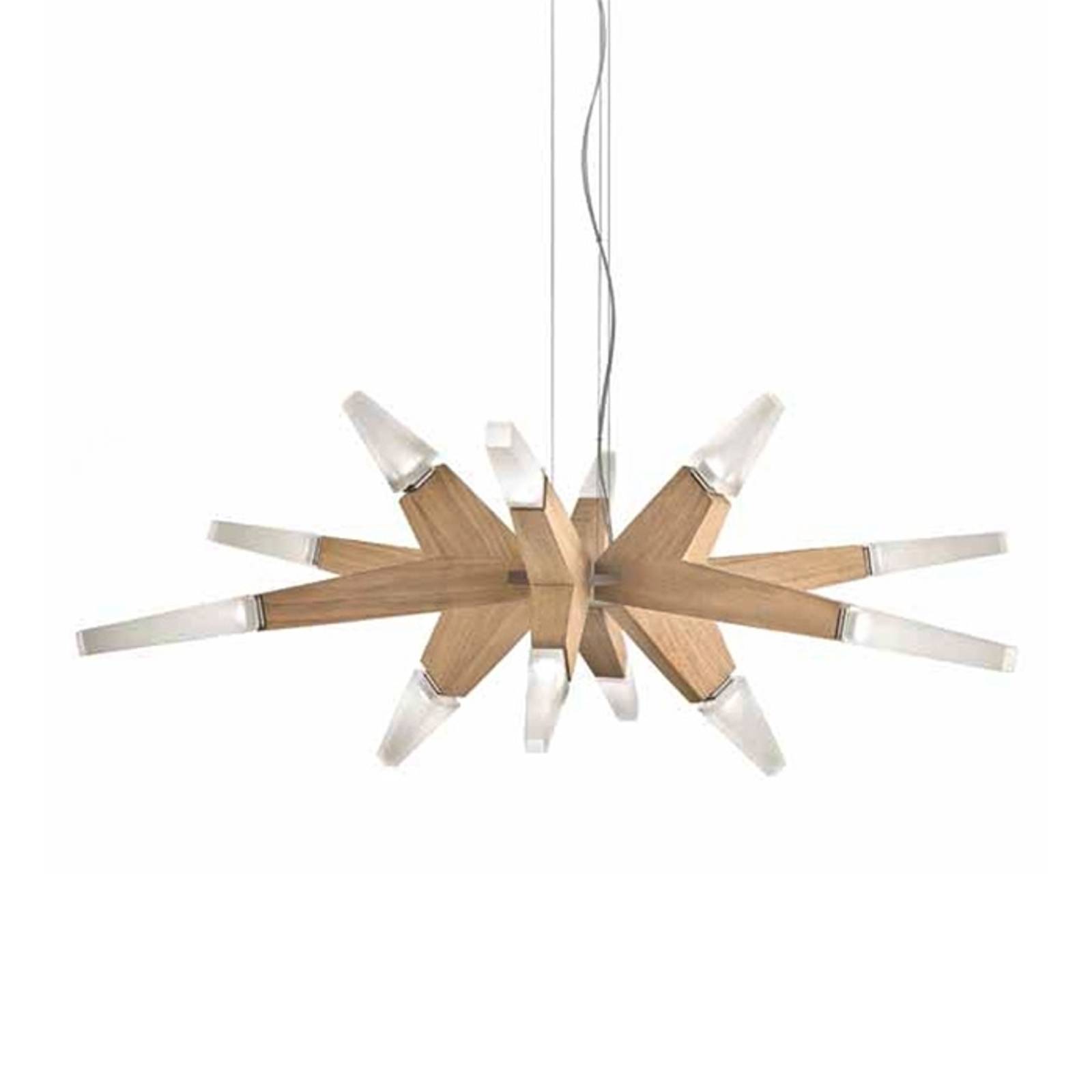 Flashwood – LED-riippuvalaisin tammea, 90 cm