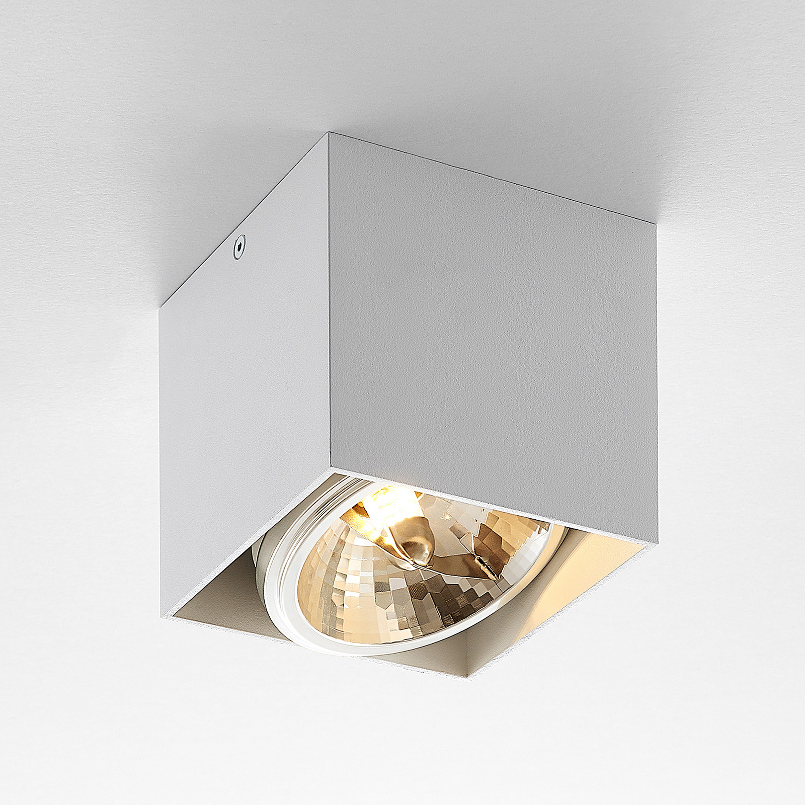 Arcchio Jarle -kattovalo, 1-lamp., valkoinen