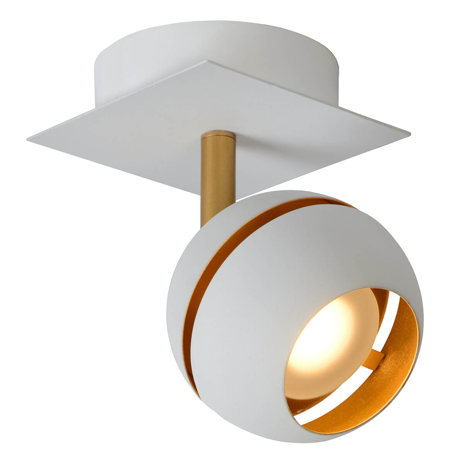 LED-kattokohdevalo Binari, pyöreä, valkoinen