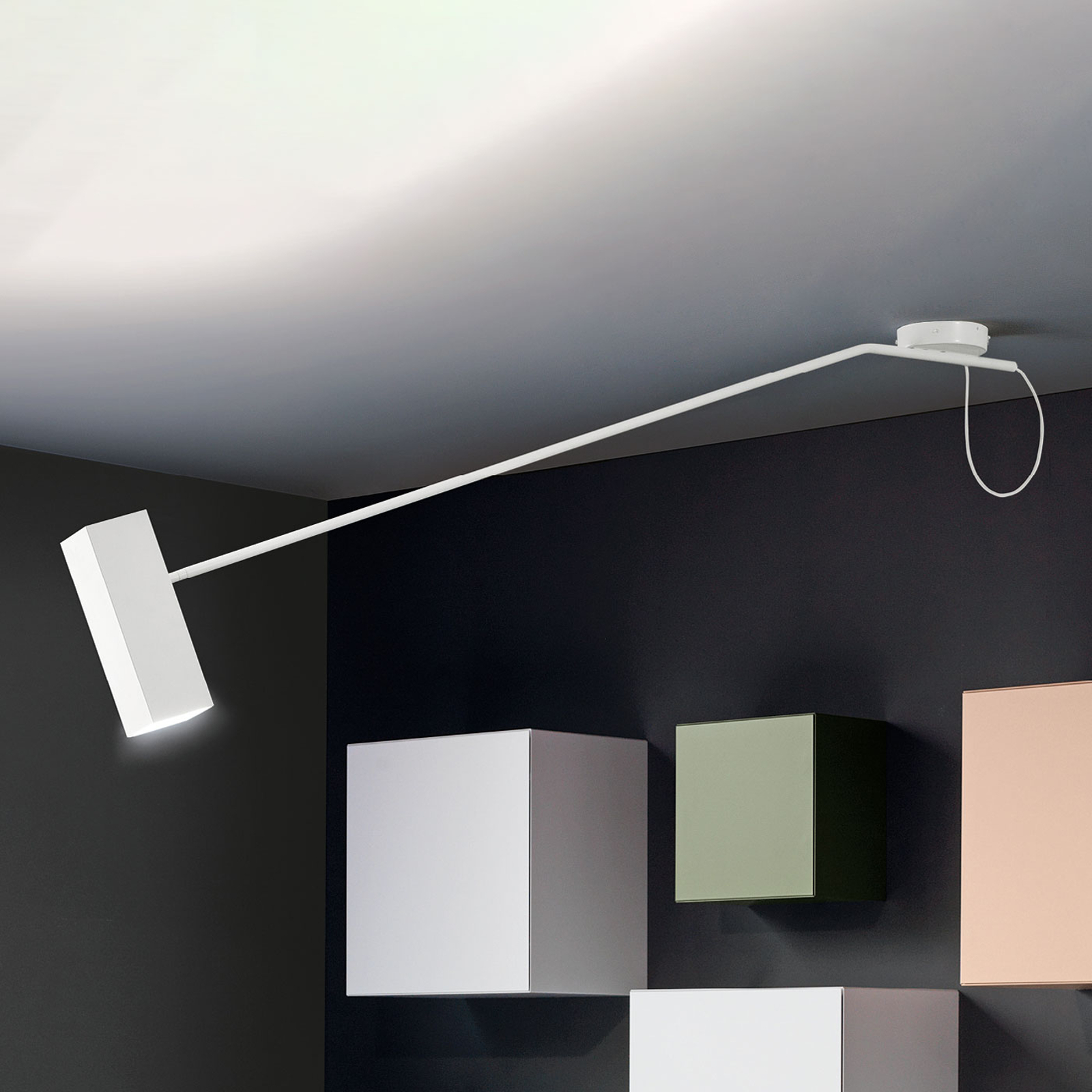 Modo Luce Dejavú kattovalaisin, 165 cm valkoinen