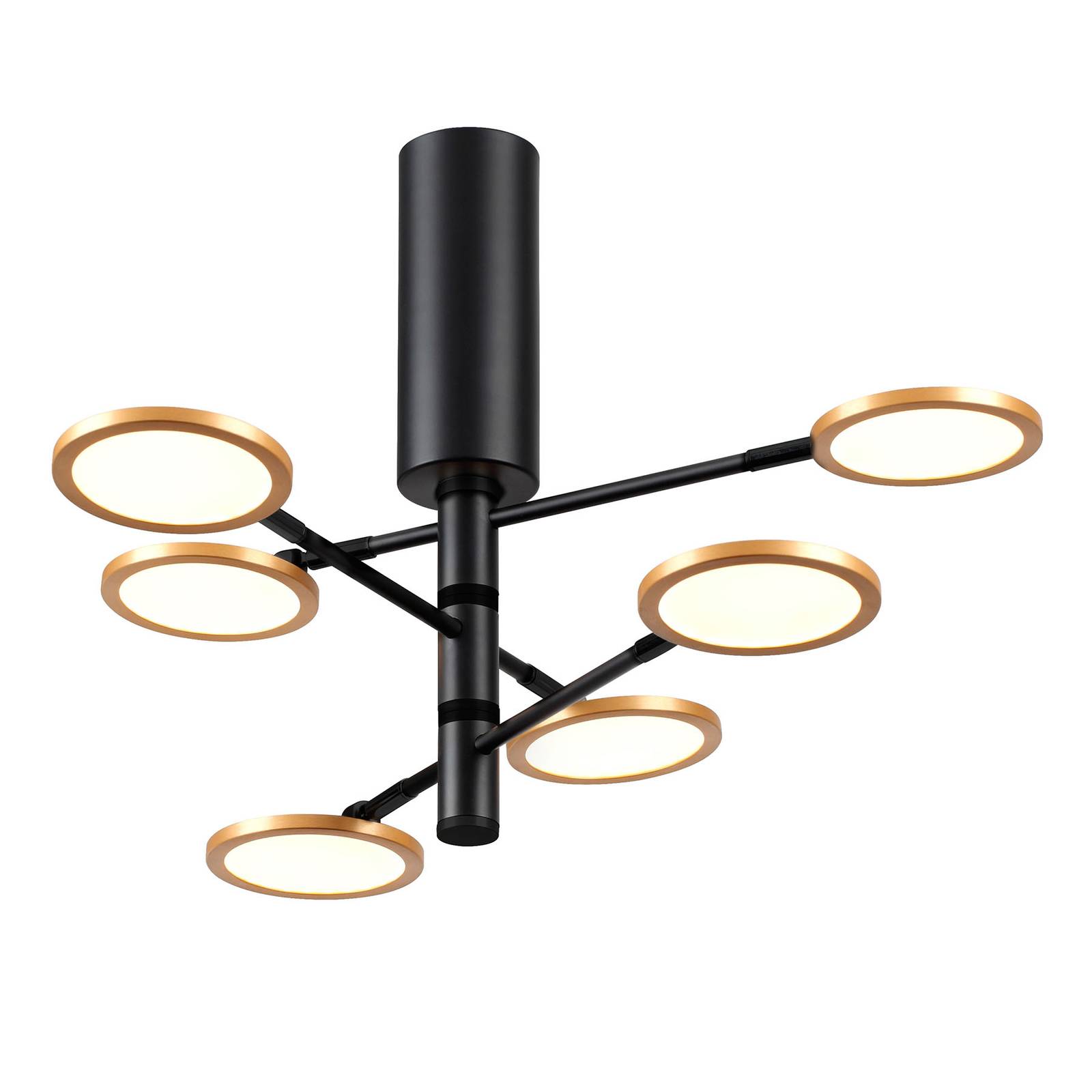 LED-kattovalaisin Sparkle, Ø 60 cm, 6-lamppuinen