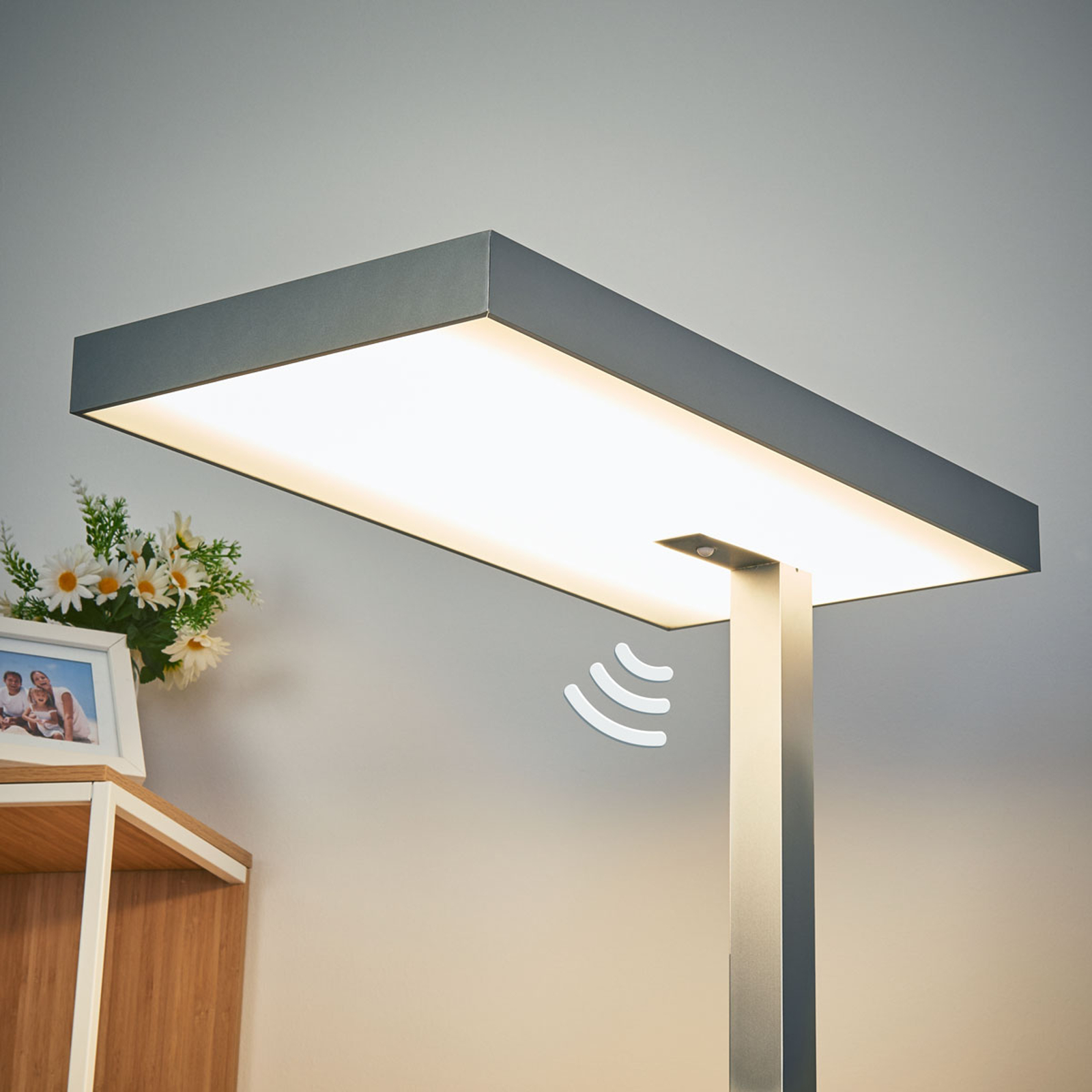 Toimisto-LED-lattiavalaisin Nora, liiketunn., 50W