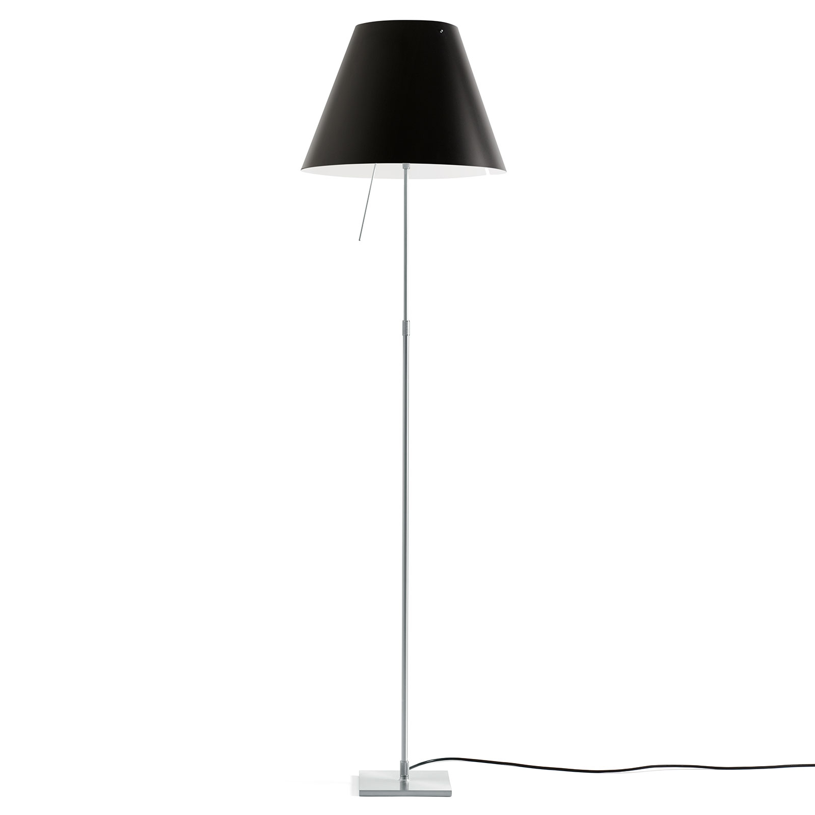 Luceplan Costanza -lattiavalo D13t alu/musta
