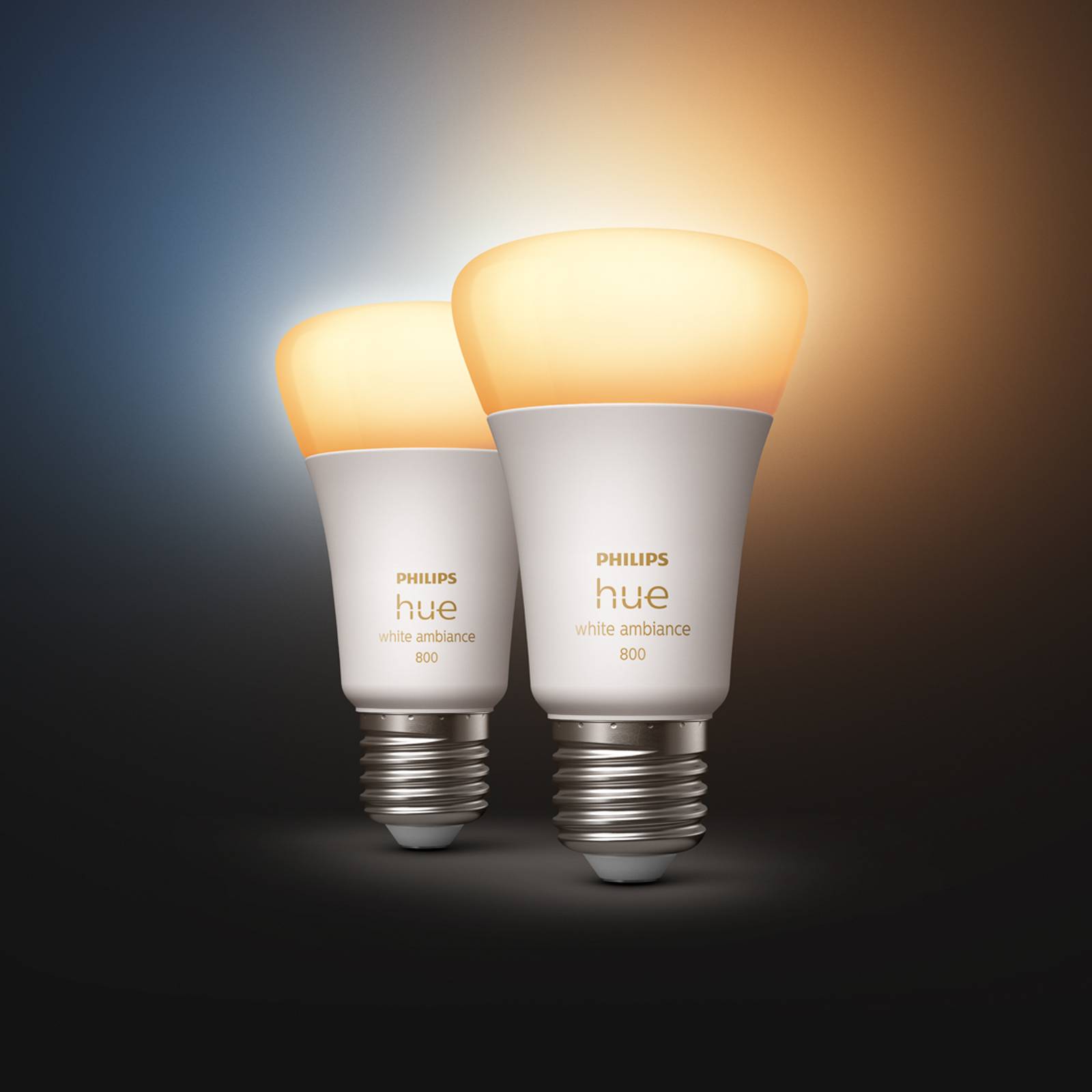 Philips Hue White Ambiance E27 8,5W, 2 kpl
