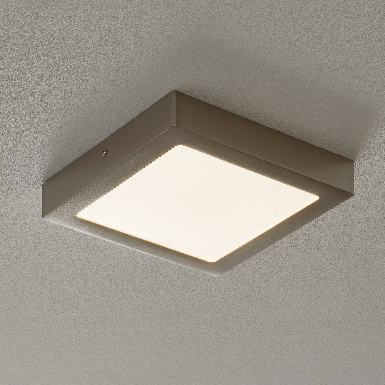 Fueva Connect -LED-kattovalo 22,5 cm, nikk.