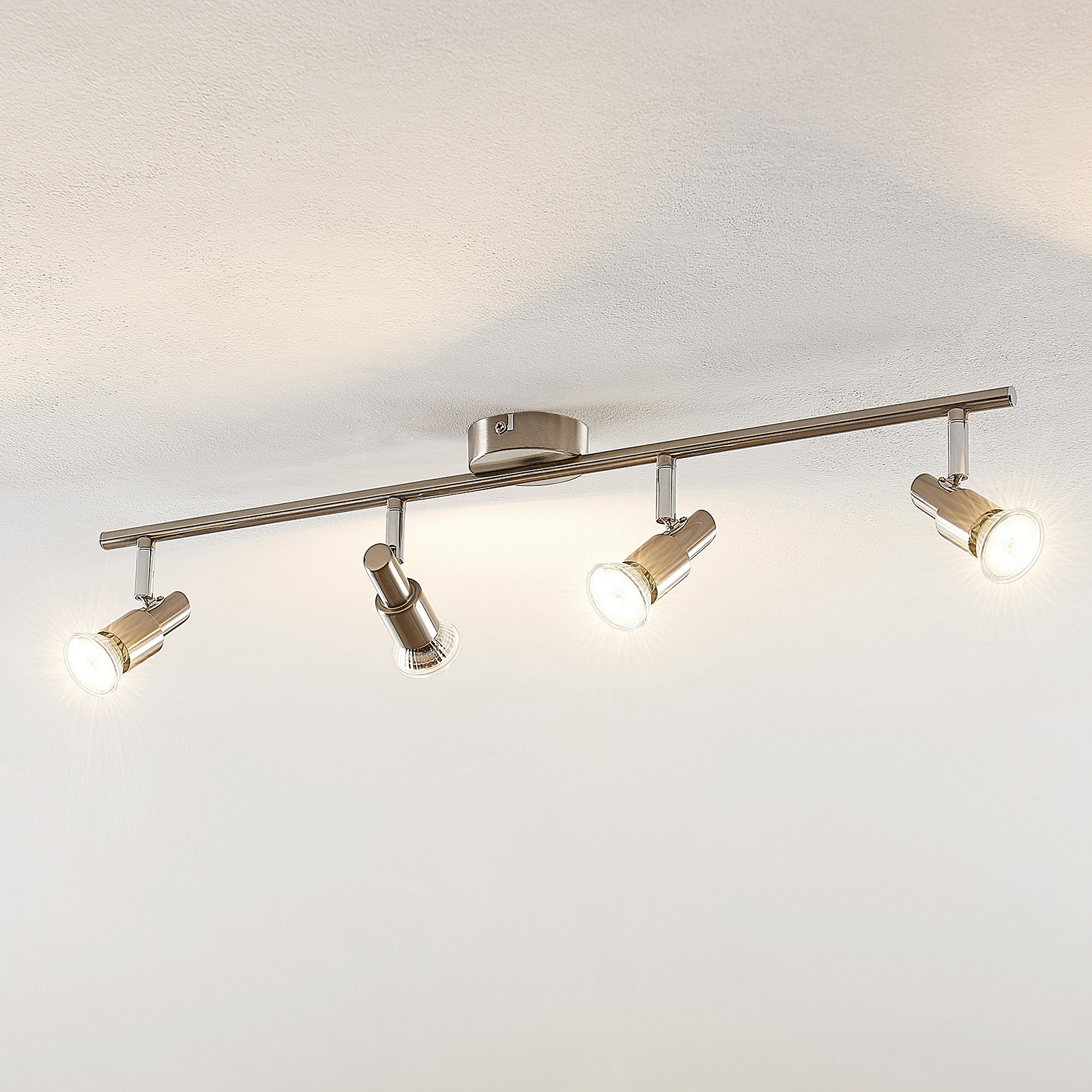 ELC Farida -LED-kohdevalo, nikkeli, 4-lamp.