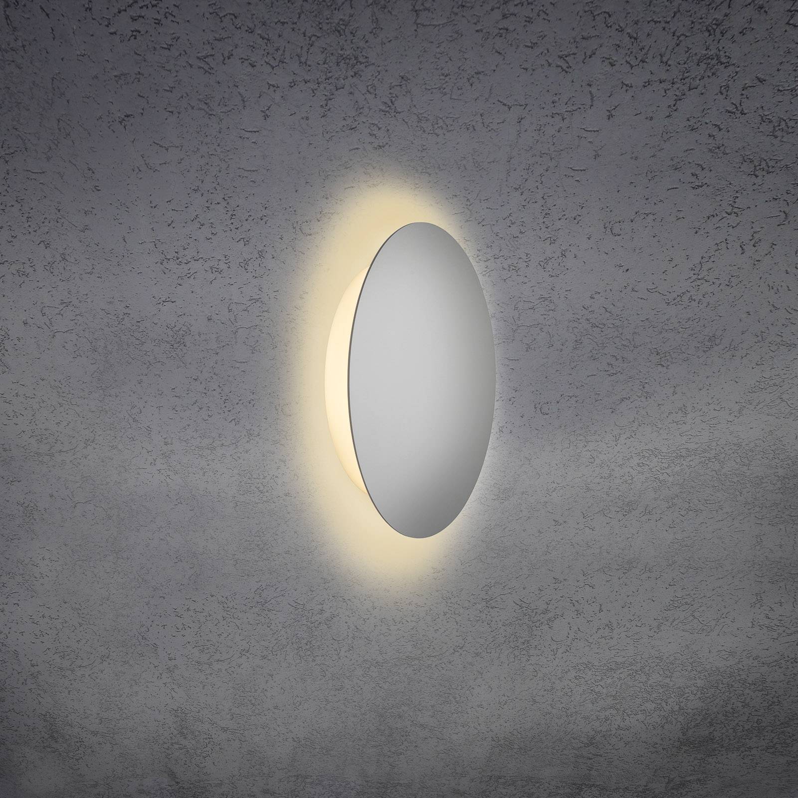 Escale Blade -LED-seinävalaisin, mattahopea Ø24 cm