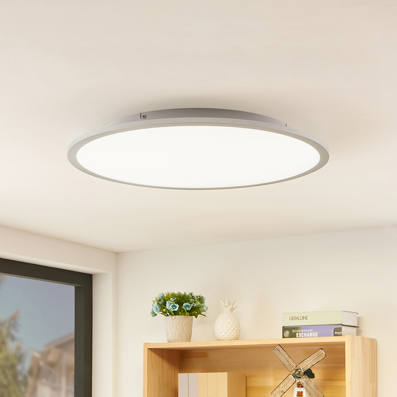 Lindby Narima -LED-kattovalo, CCT, Ø 60 cm
