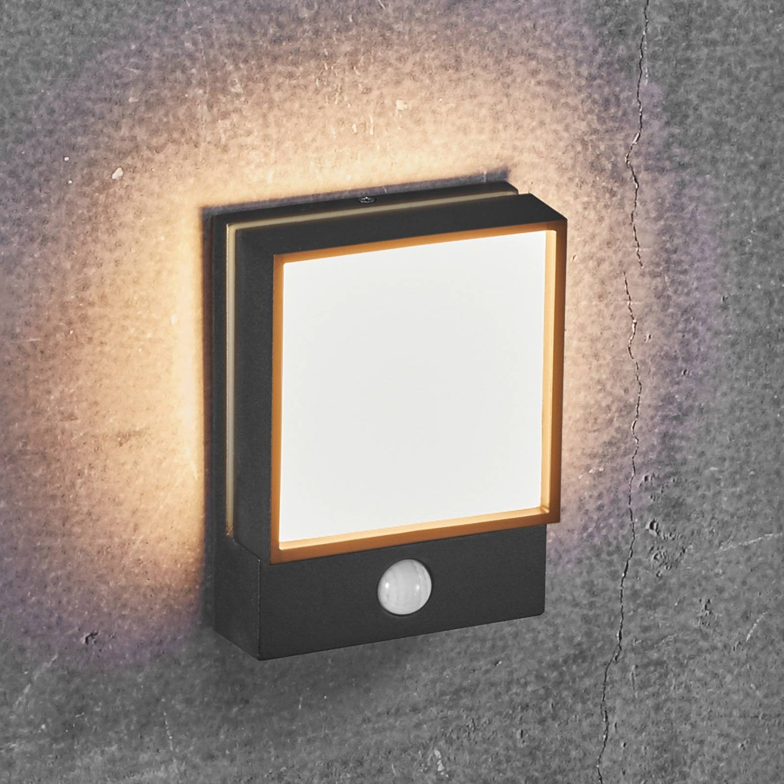 LED-ulkoseinävalaisin Egon liiketunnistimella