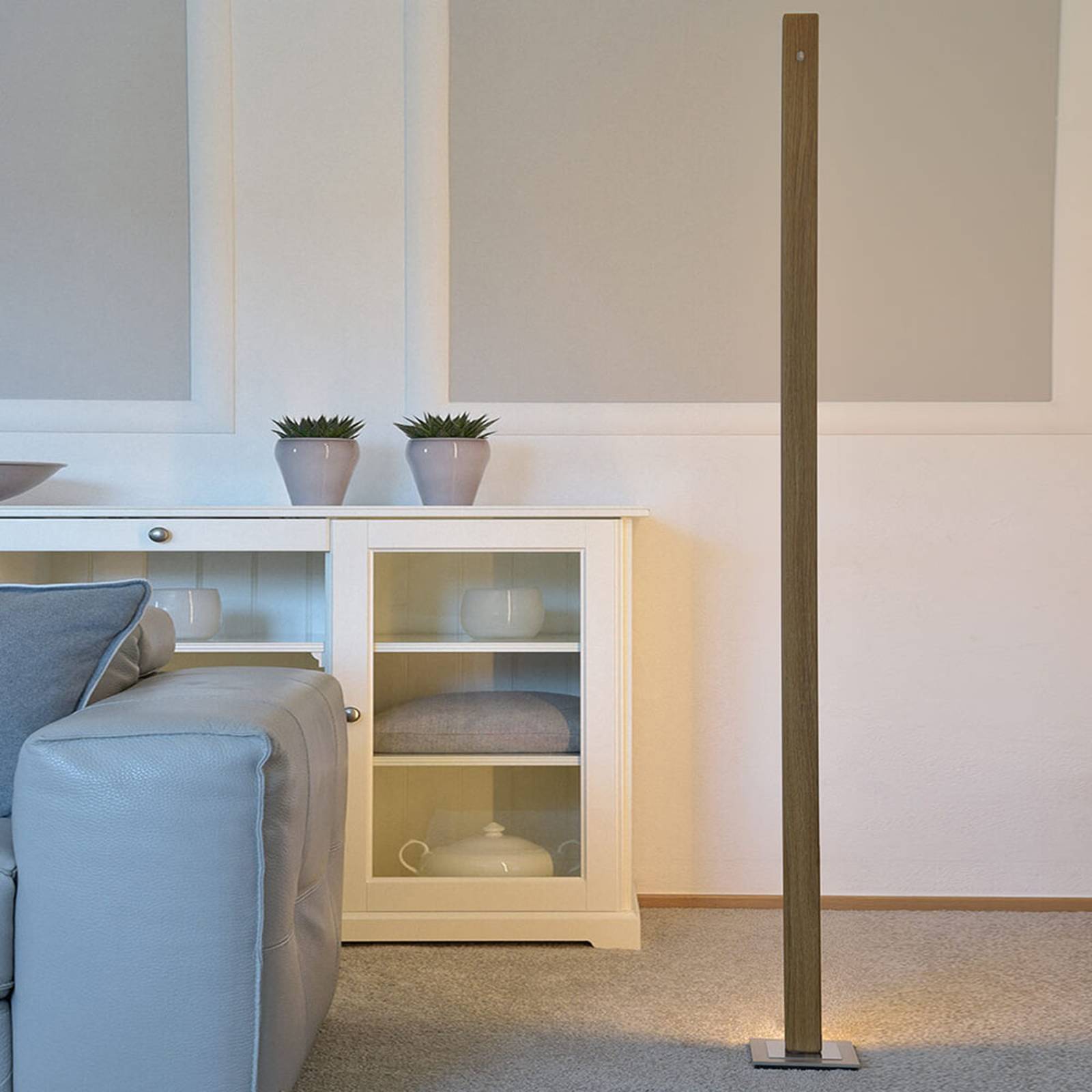 HerzBlut Leonora -LED-lattiavalo 161 cm, tammi