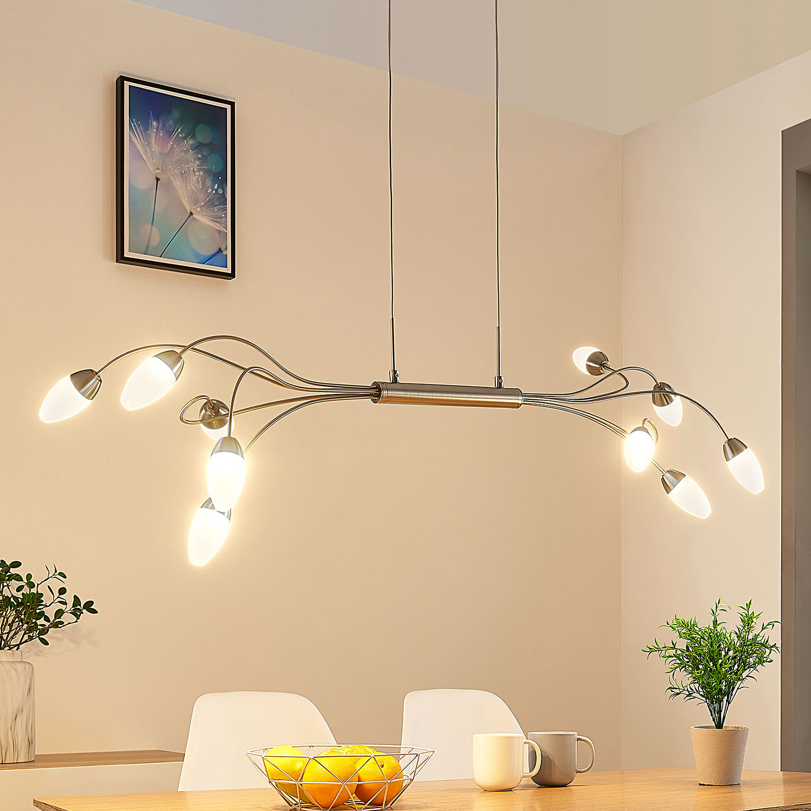 LED-riippuvalaisin Deyan, 10-lamppuinen