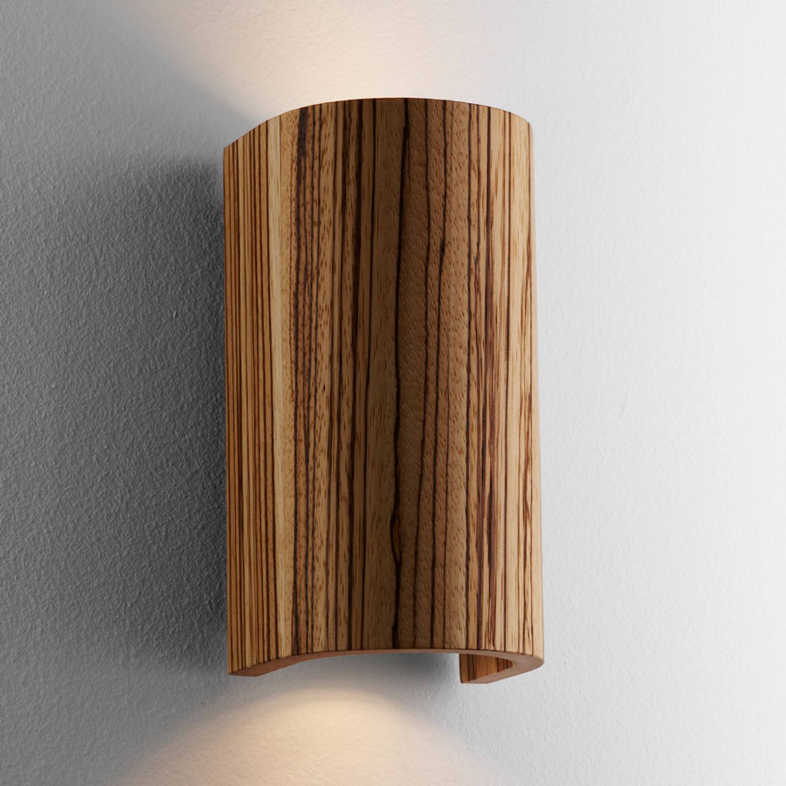 Kaunis Tube-seinävalaisin, zebrano, 17,5 cm