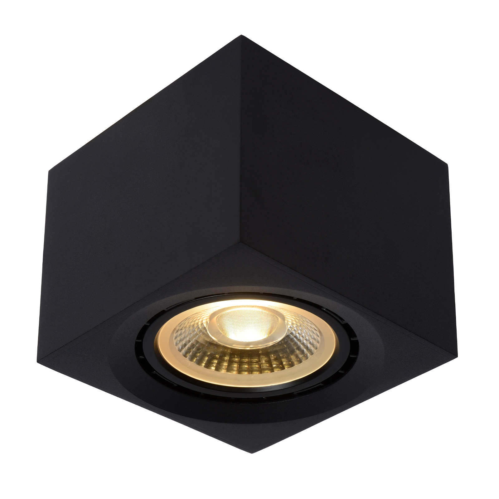 LED-kattokohdevalo Fedler, kulmikas, musta