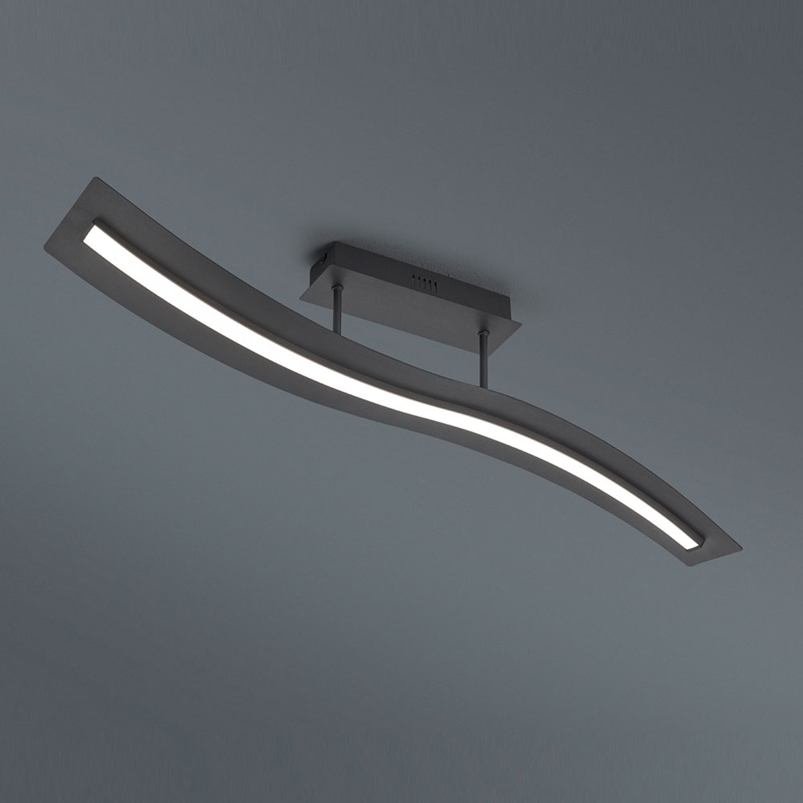 LED-kattovalaisin Salerno, Switchdim, matta musta