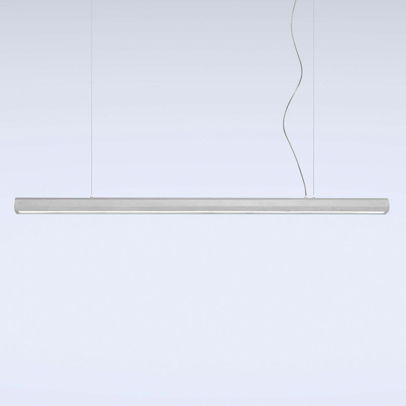 LED-riippuvalaisin Materica, tanko 150 cm, betoni