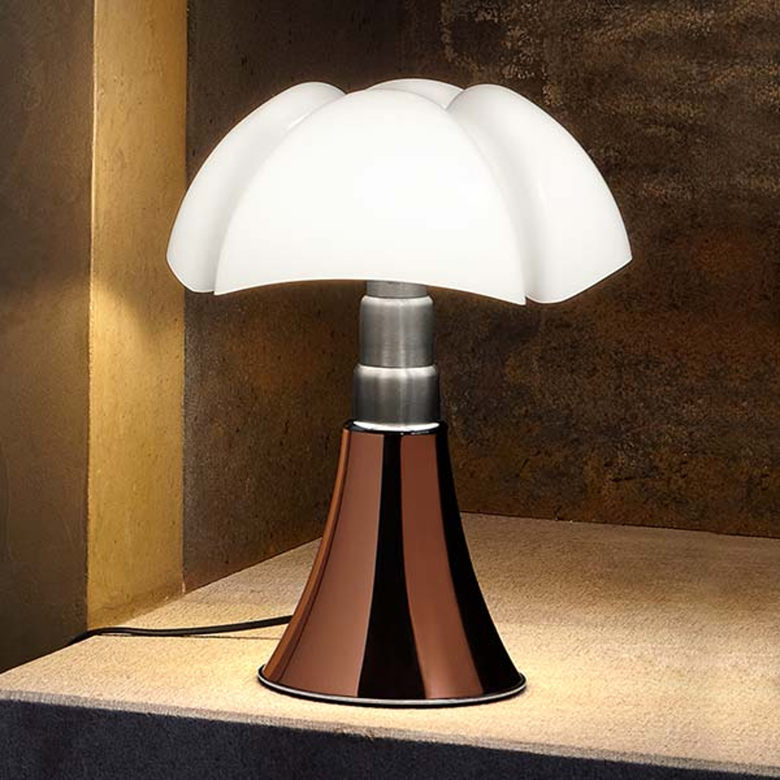 Martinelli Luce Minipipistrello -pöytävalo kupari