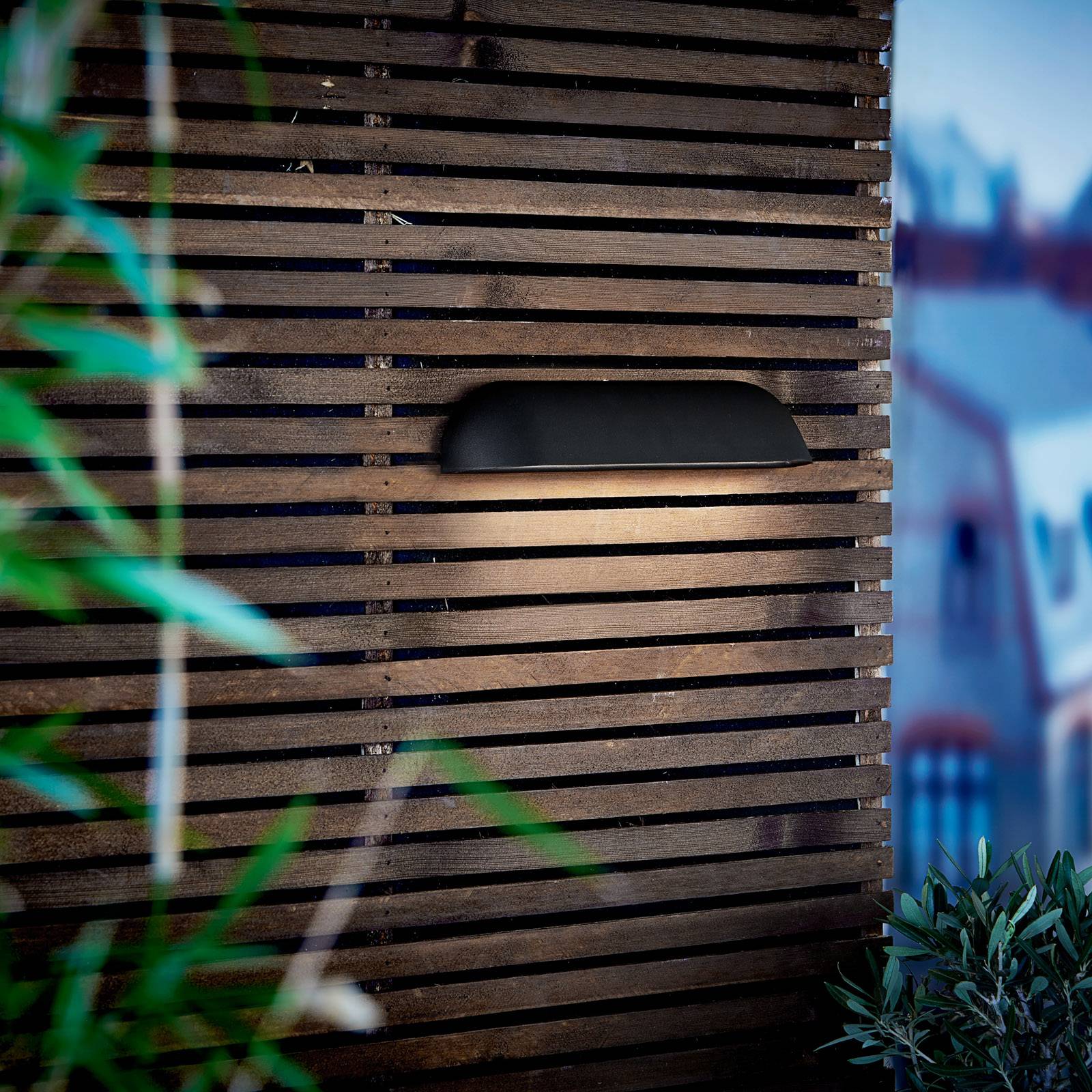 LED-ulkoseinävalaisin Front 36, musta