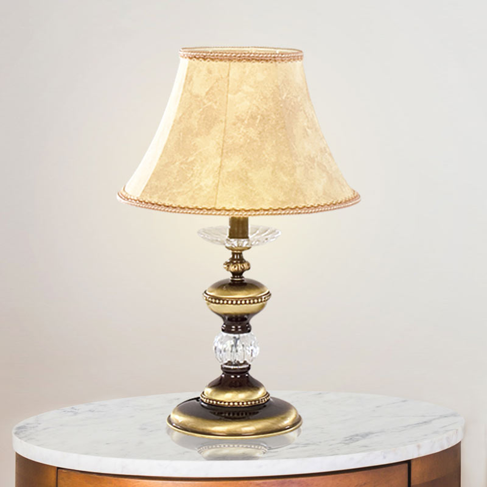 Pöytävalaisin Chateau 56cm kulta, kerma, kirkas