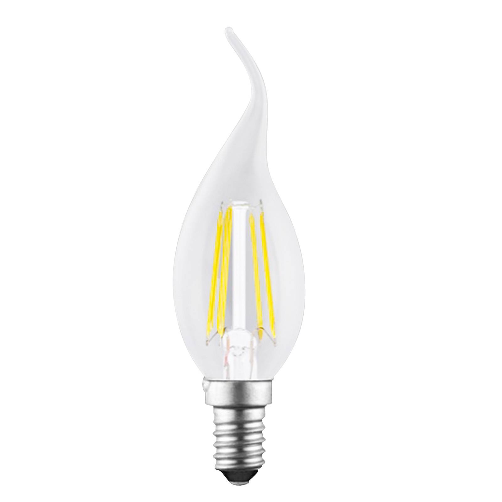 LED-kynttilälamppu E14 4W Filament kirkas 827