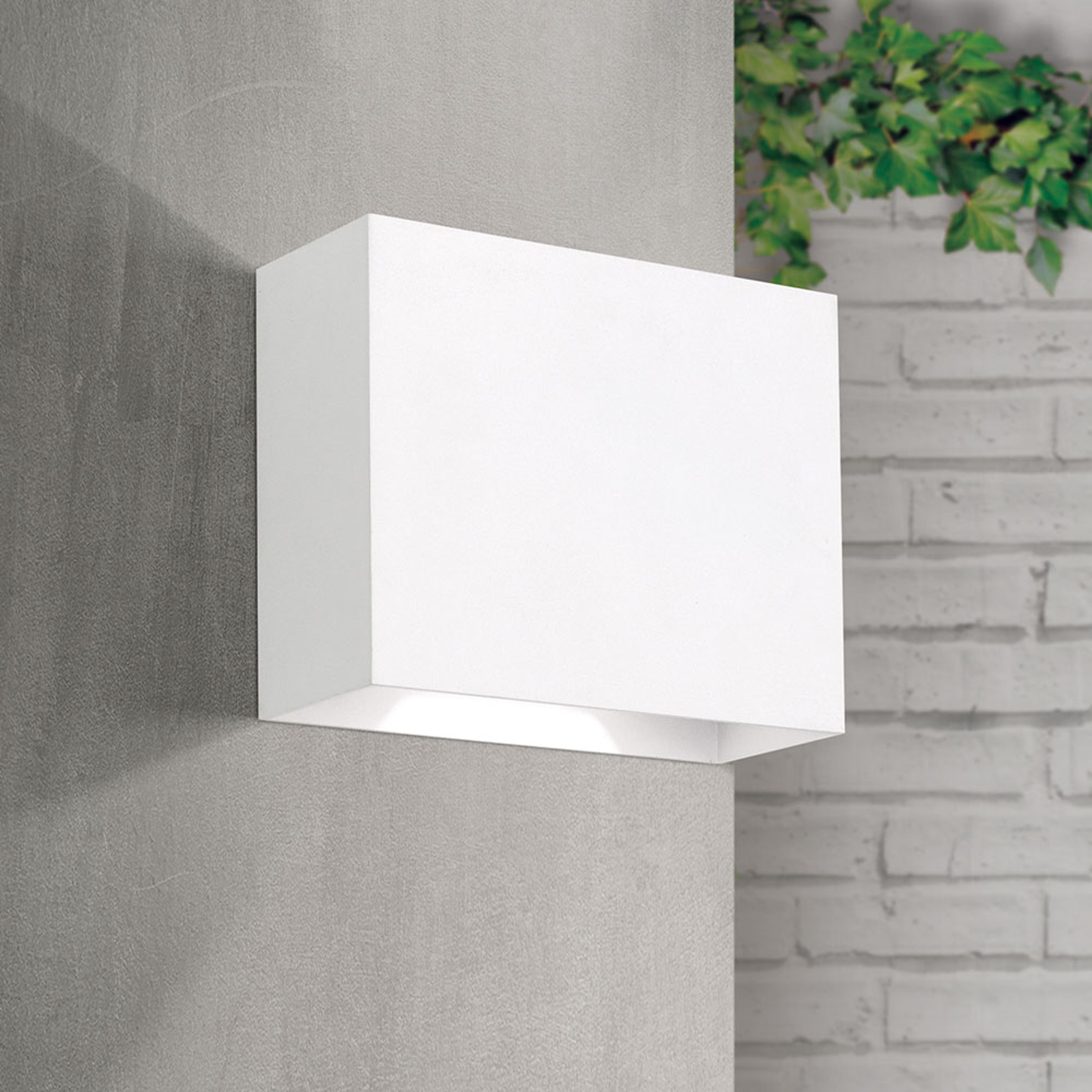 LED-ulkoseinälamppu Akzent, valkoinen