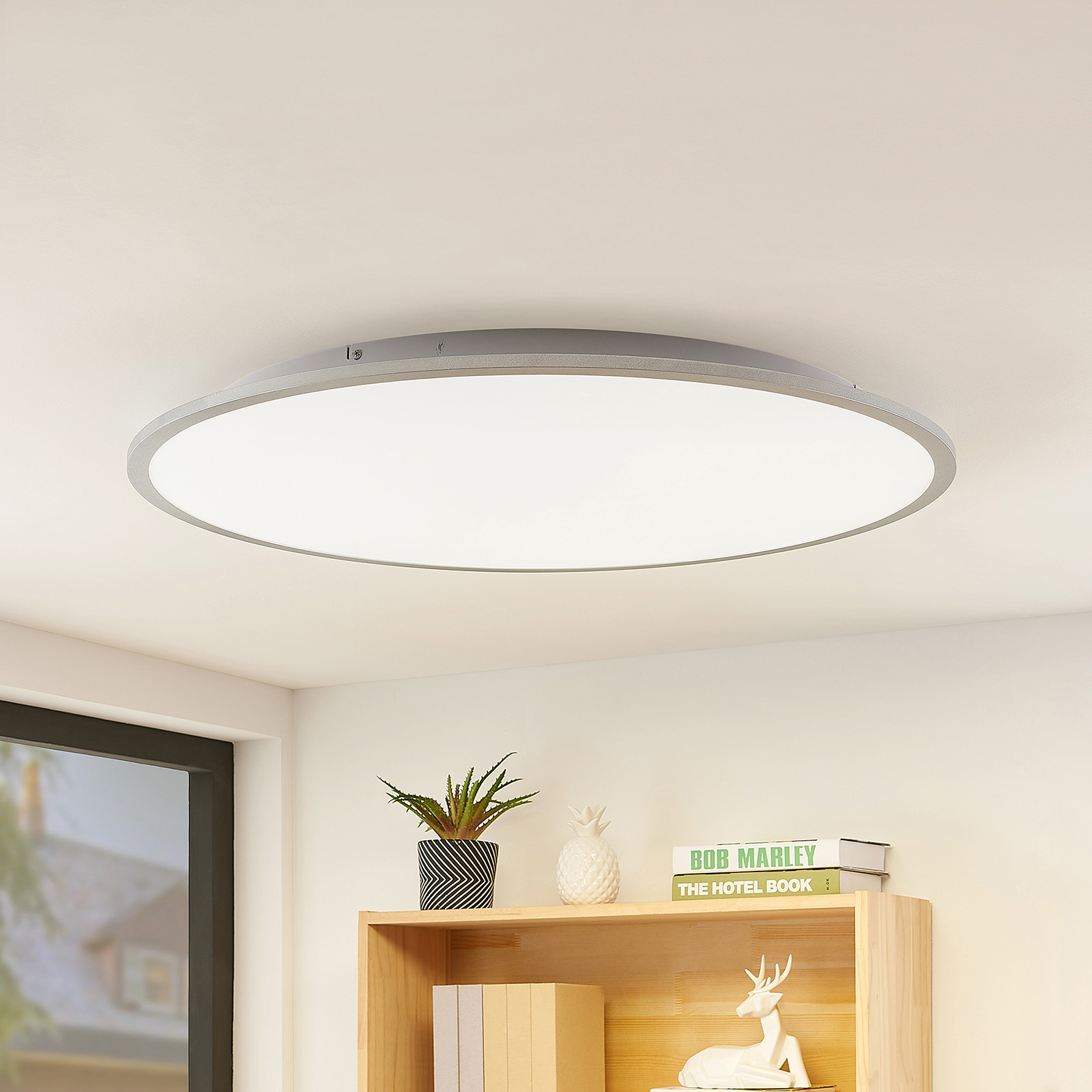 Lindby Narima -LED-kattovalo, CCT, Ø 80 cm