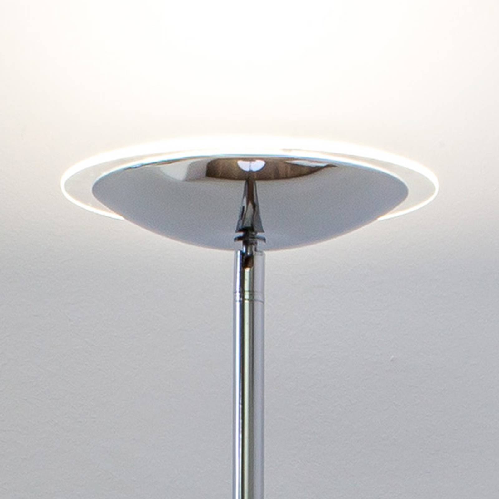 Krominkiiltävä LED-lattiavalaisin Malea