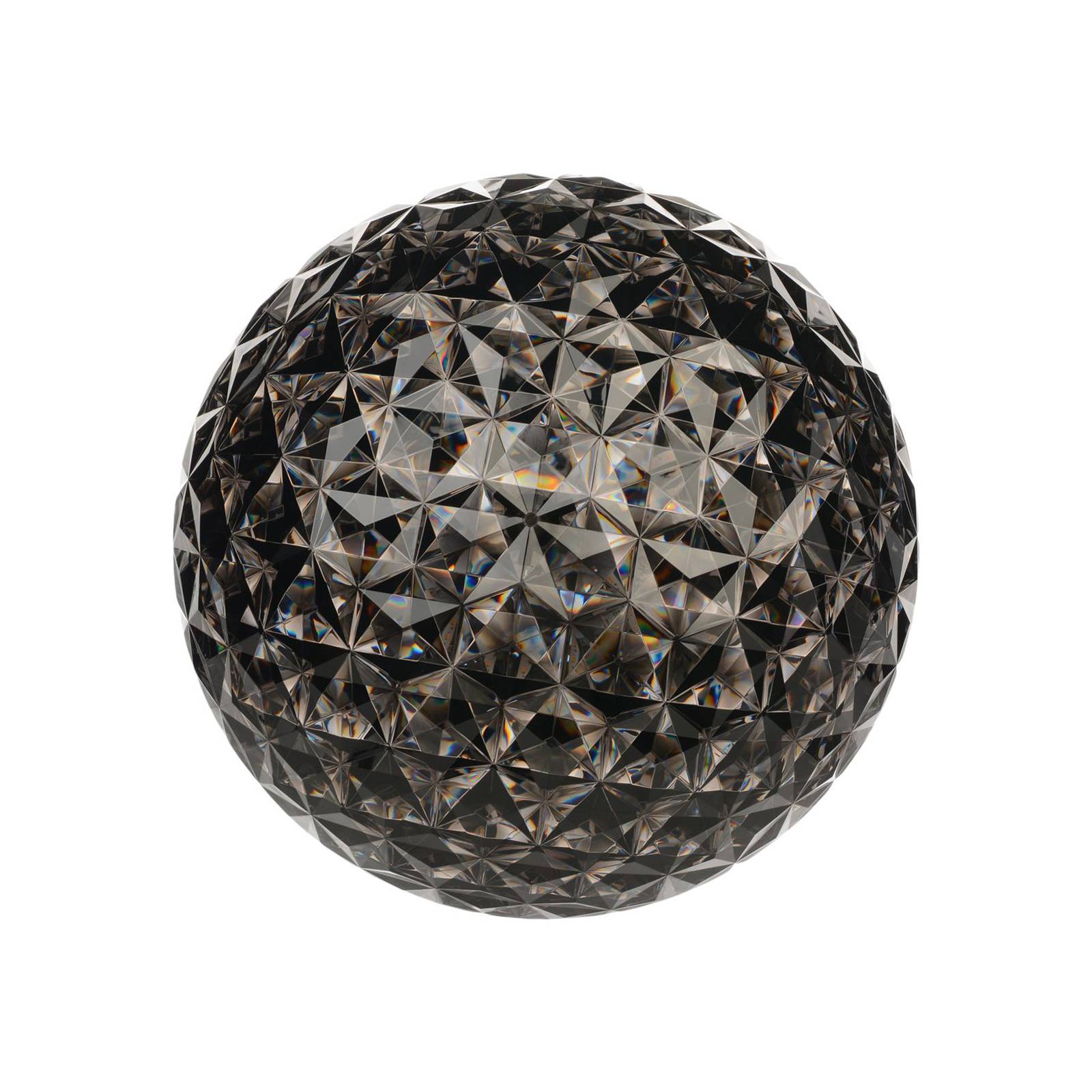 Kartell Planet-LED-lattiavalo, 130 cm, savunharmaa