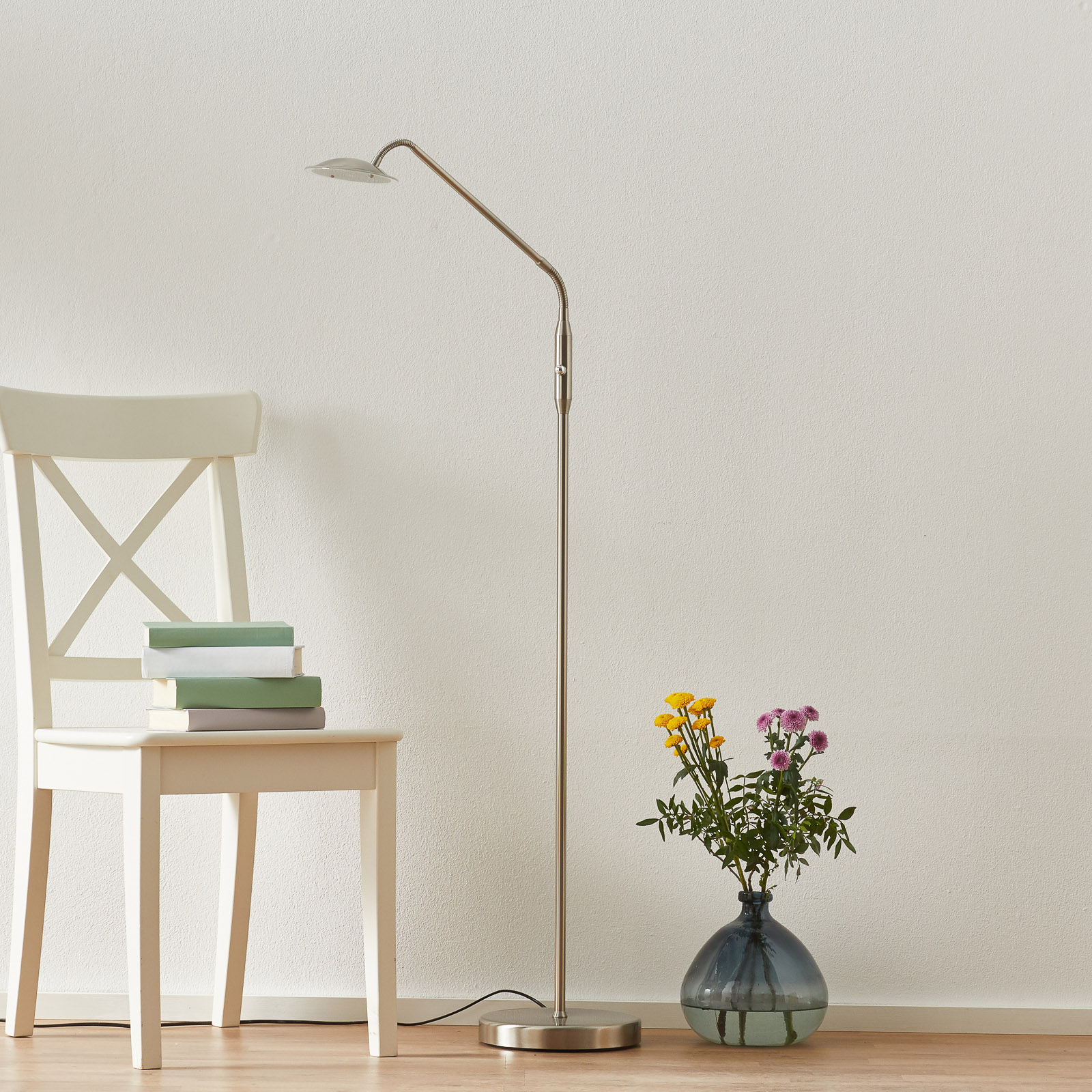 LED-lattiavalaisin Twin, 1-lamppuinen, nikkeli