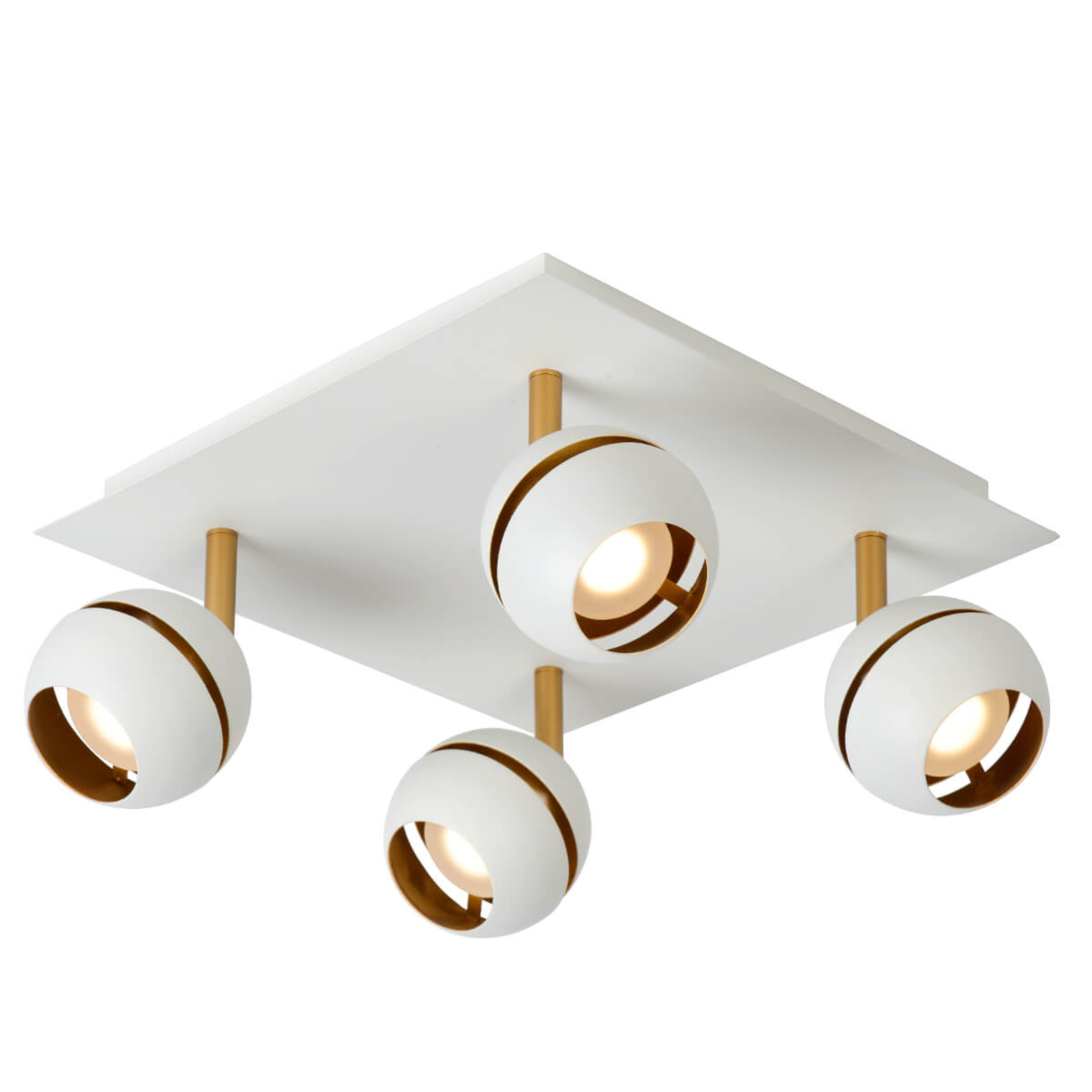 LED-kattovalaisin Binari, 4-lamppuinen, valkoinen