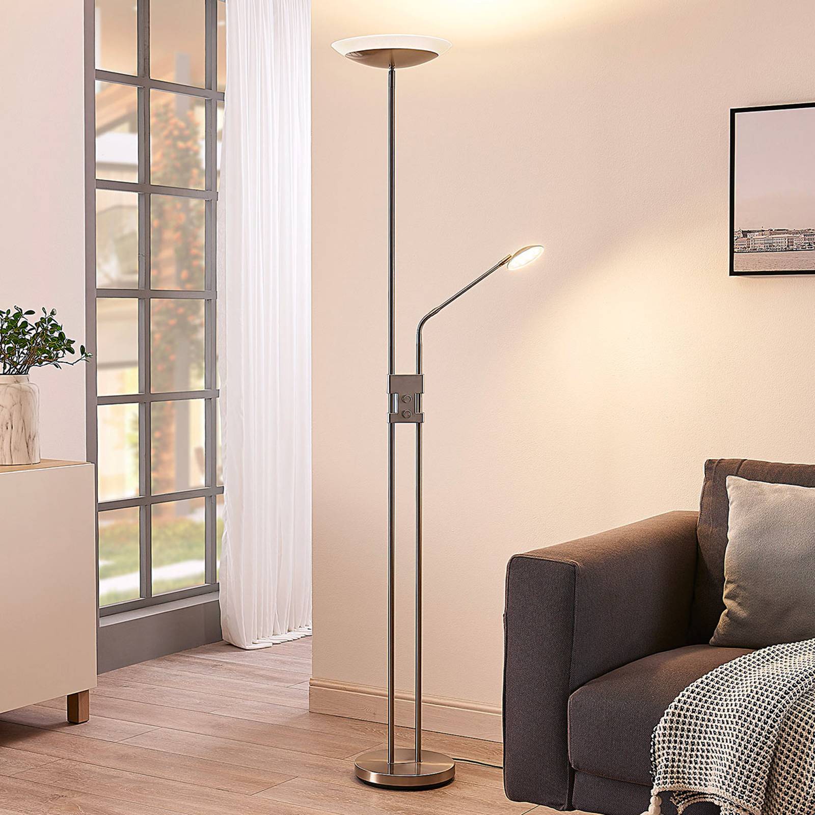 LED-lattiavalaisin Jonne, himmennettävä, pyöreä