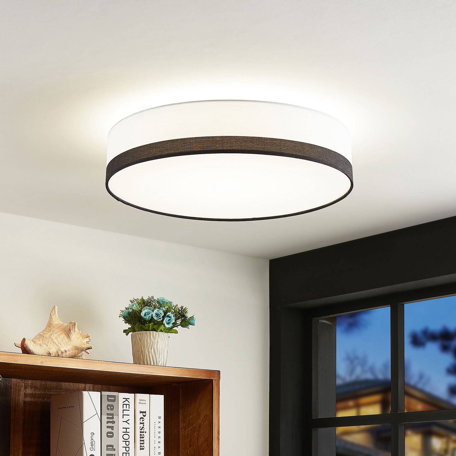 Lindby Laia -LED-kattovalaisin, Ø 50 cm