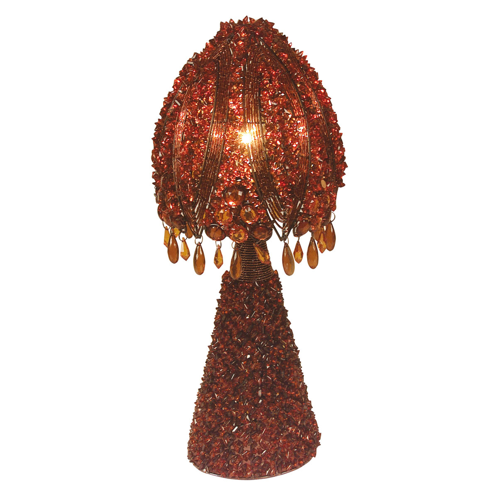 Perla-pöytävalaisin 45 cm, punainen