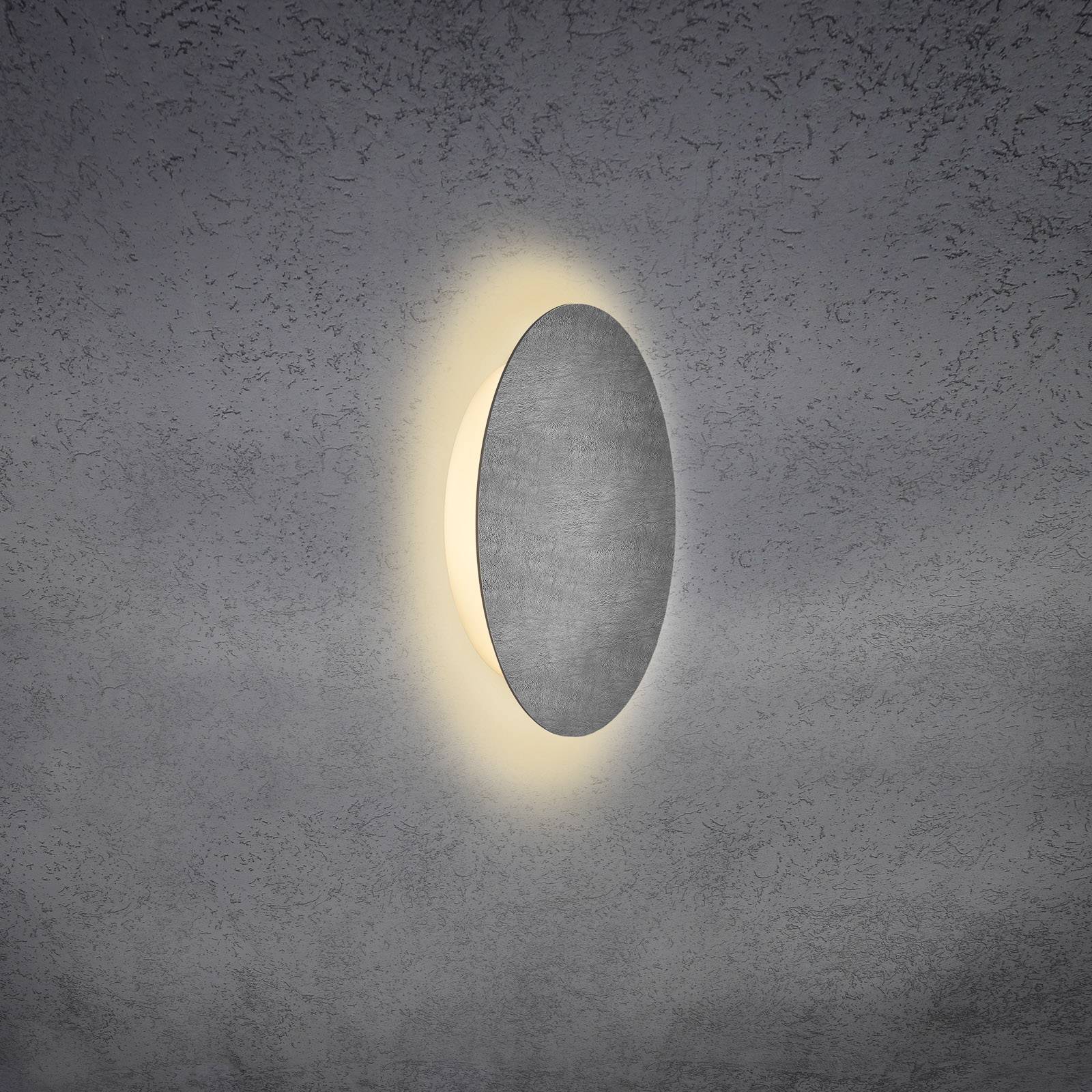 Escale Blade -LED-seinävalaisin, betoni, Ø 24 cm