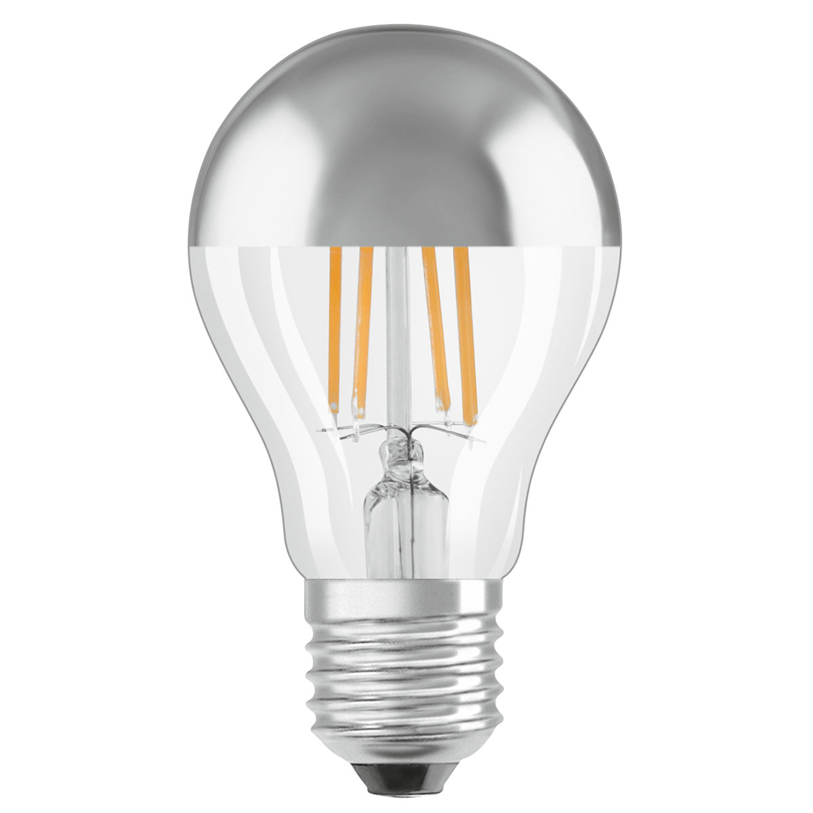 OSRAM-LED-lamppu E27 Mirror silver 4W 2 700 K
