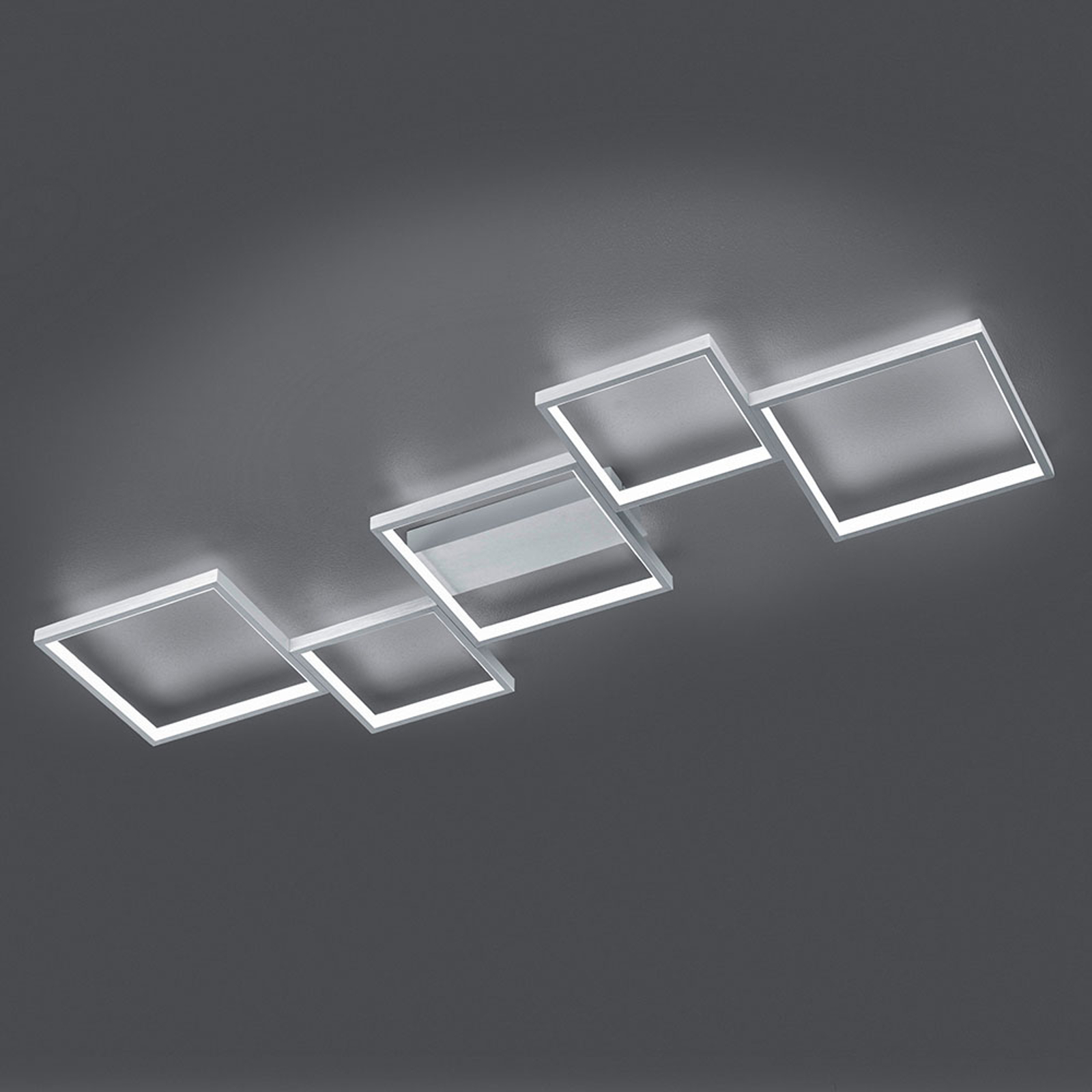 LED-kattovalo Sorrento 120x48cm, harjattu alumiini