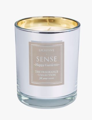 Sense Happy Gardenia tuoksukynttilä hopea