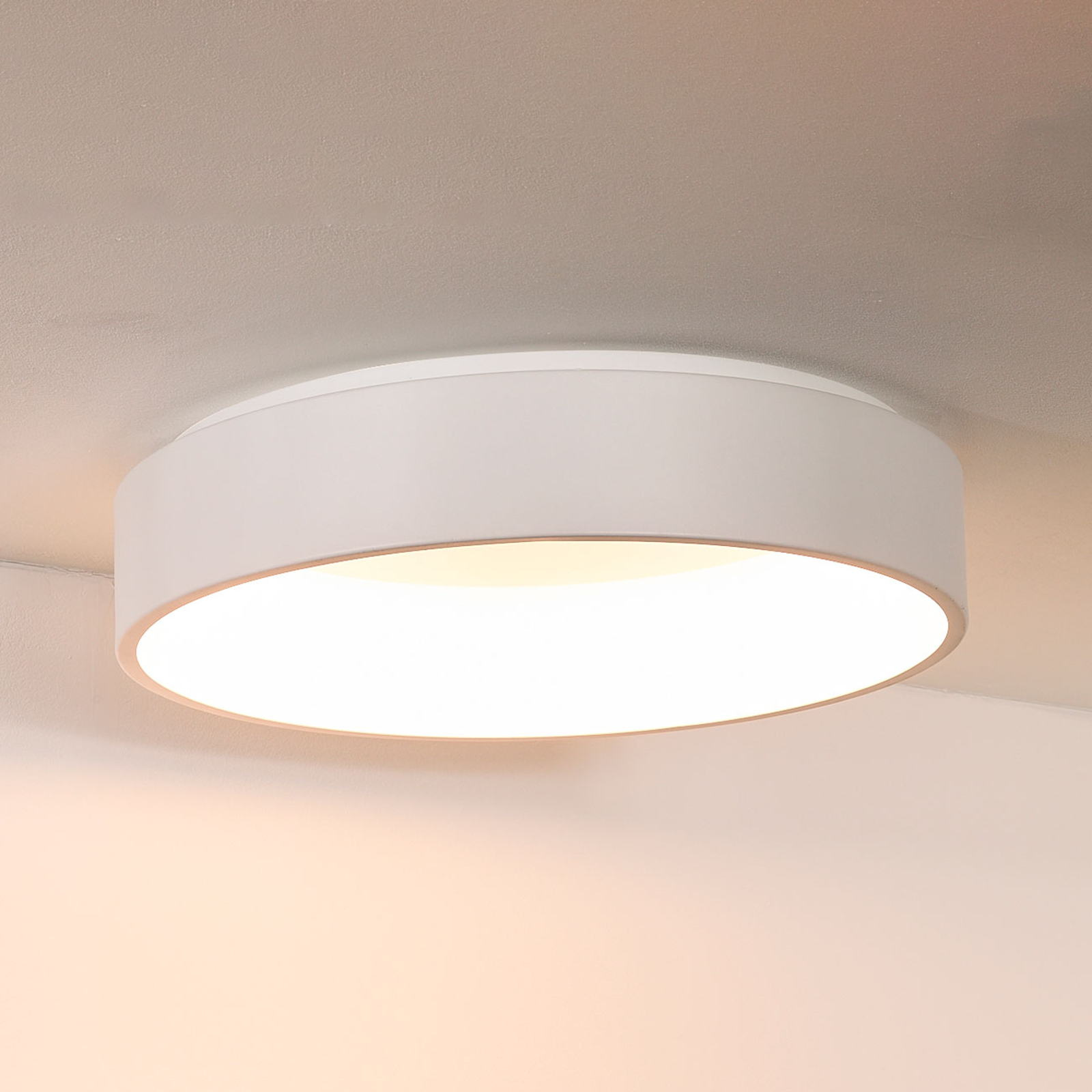 LED-kattovalaisin Talowe, valkoinen, Ø 60 cm