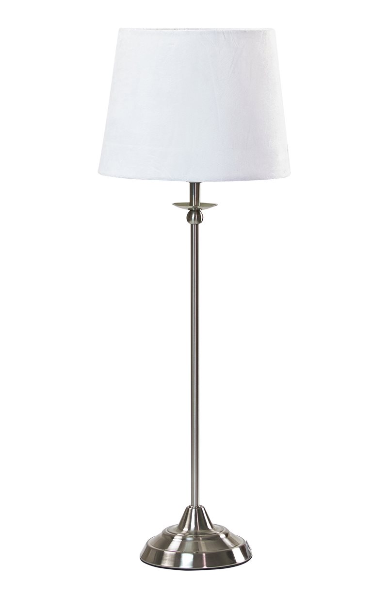 Pöytävalaisin Elenore metallia/samettia 59 cm