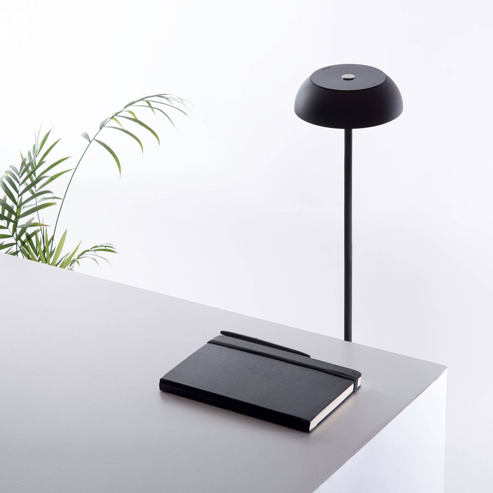 Axolight Float LED-designer-lattiavalo, musta