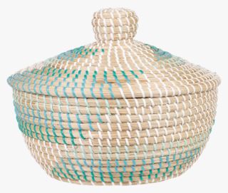 Jox w/lid kori moniväri/turkoosi