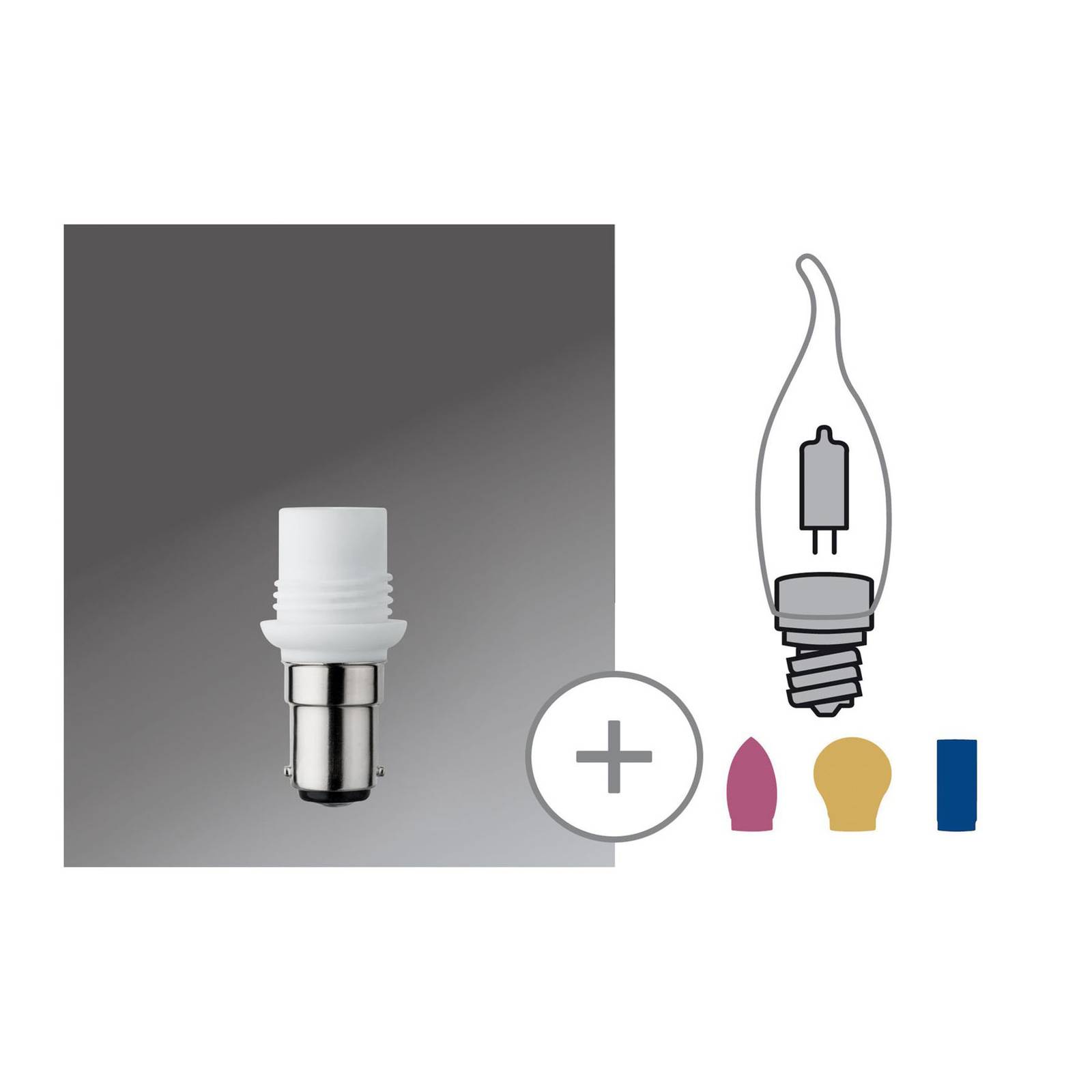 Paulmann B15d -sovitin jossa G9-pidin