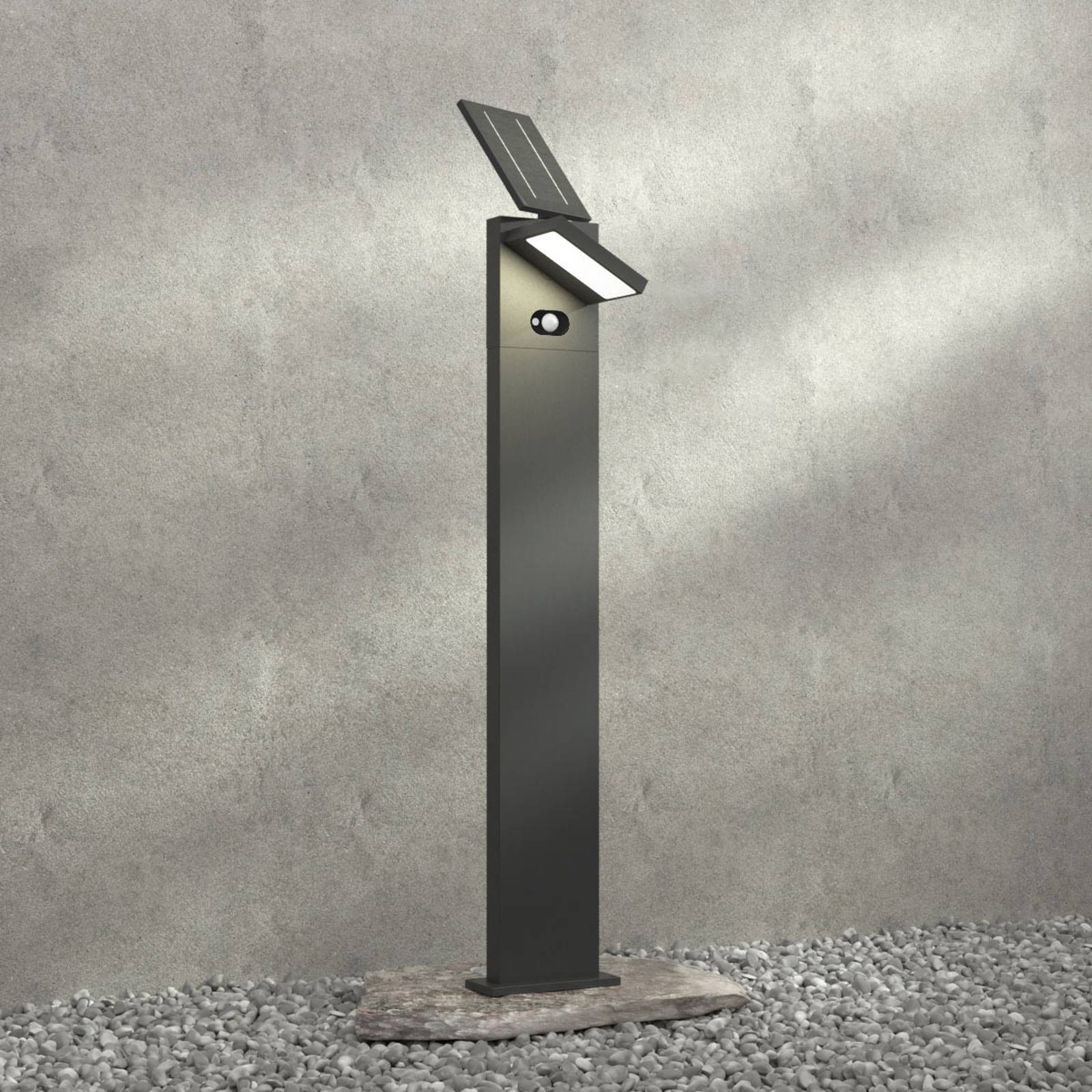 Aurinkokäyttöinen LED-pylväsvalaisin Silvan, 100