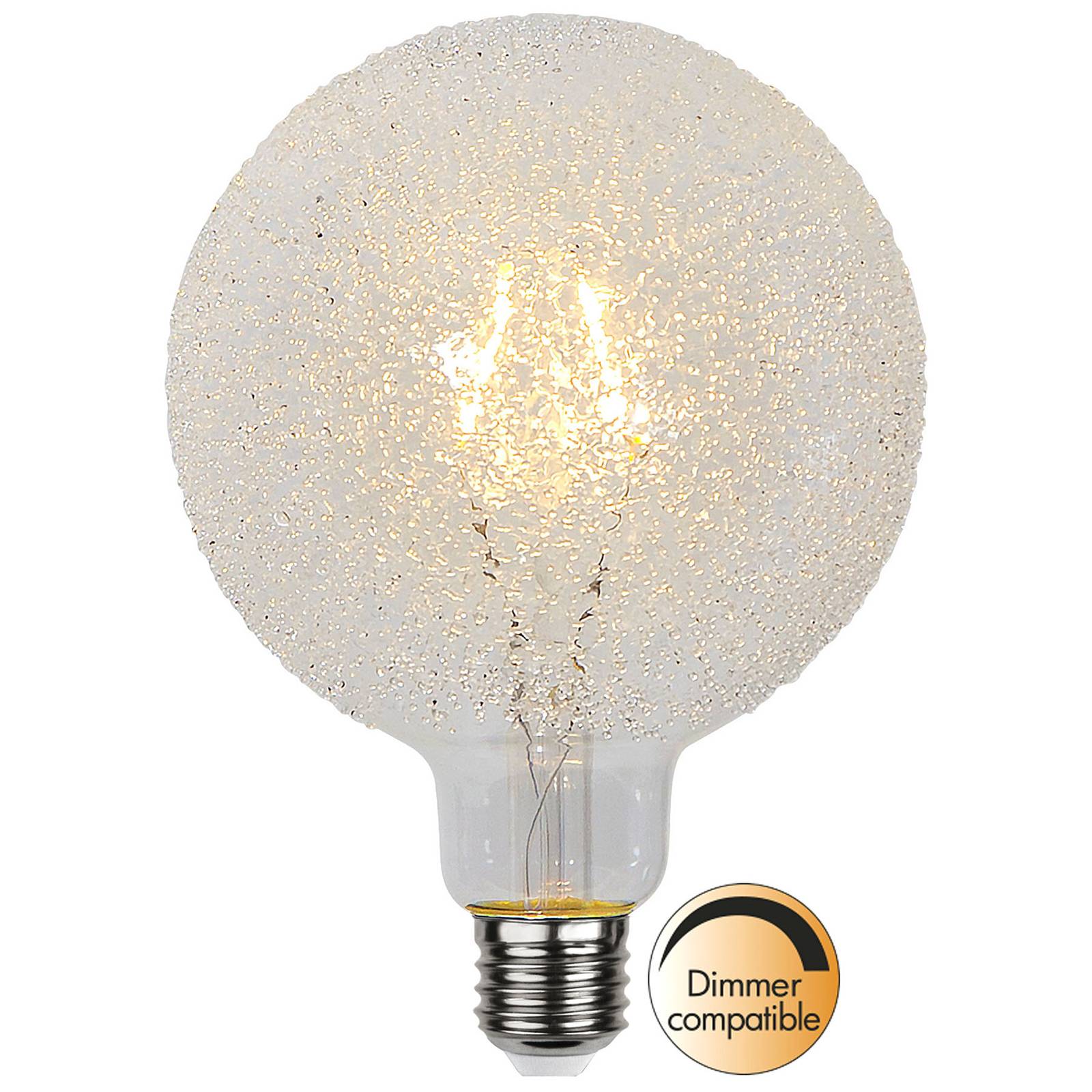 LED-globe-lamppu E27 1W G125 Ice Drop 2600K