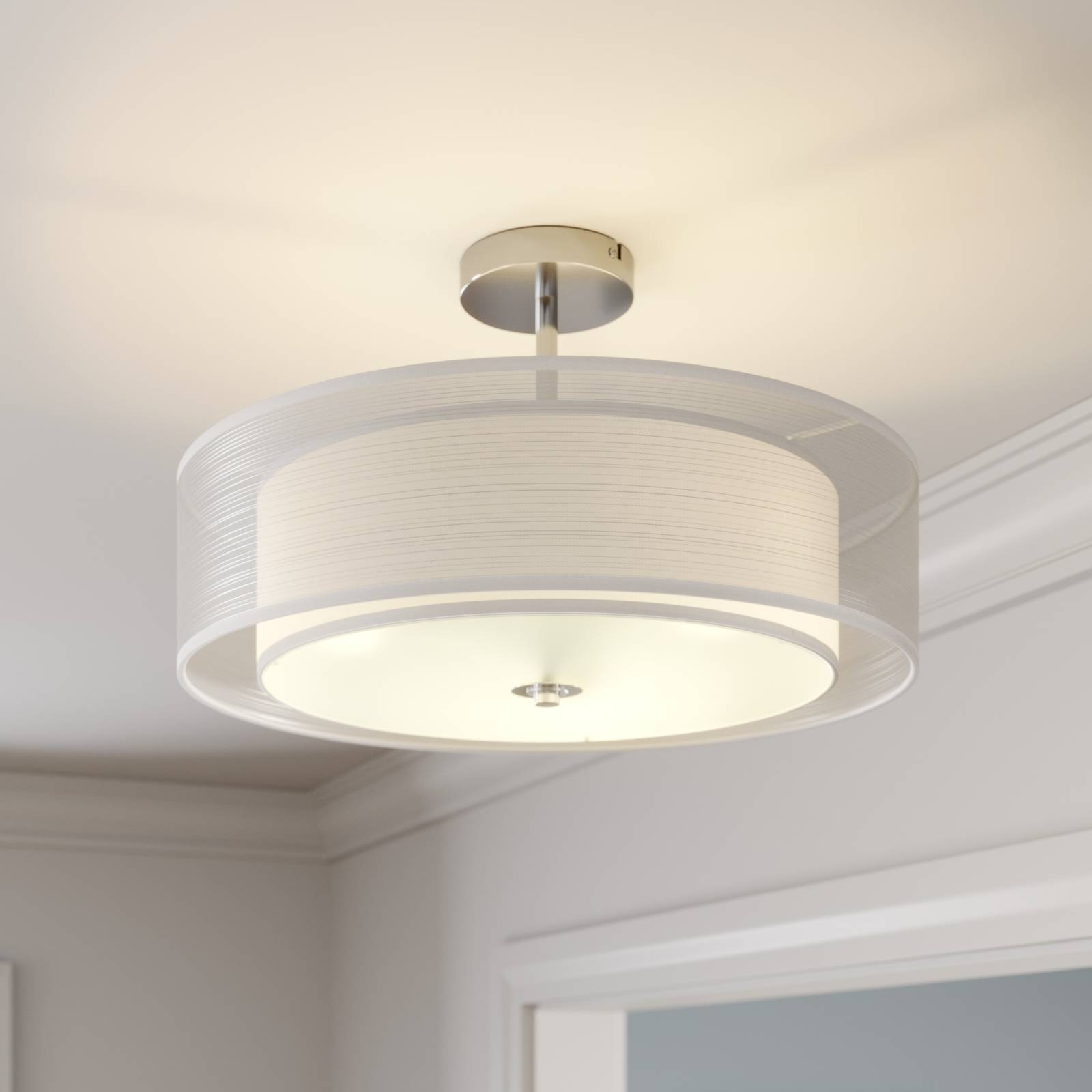 LED-kattovalaisin Pikka, valkoinen varjostin